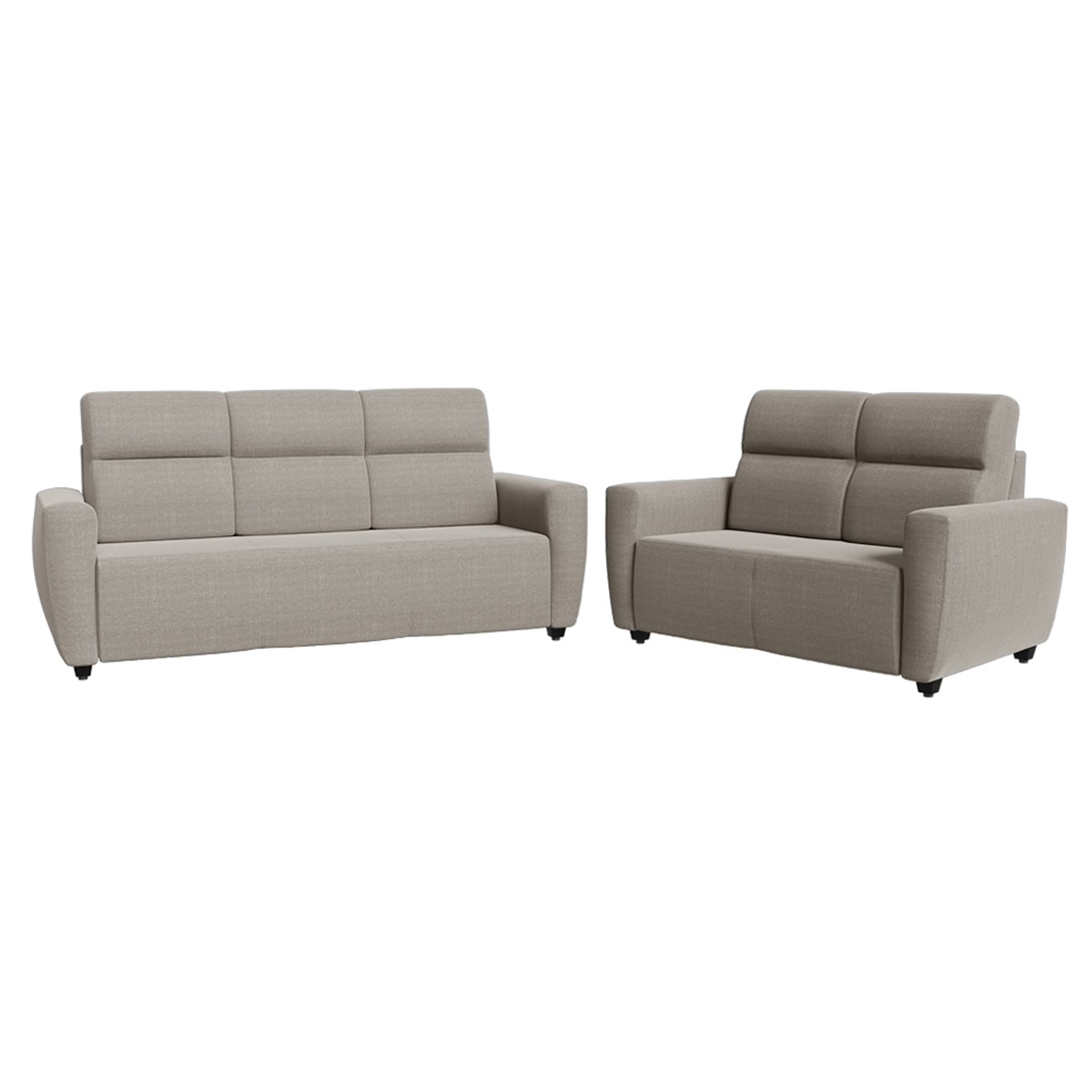Wakefit Belize Sofa Set (3+2) Regular, 3+2 Seater, Omega Pearl