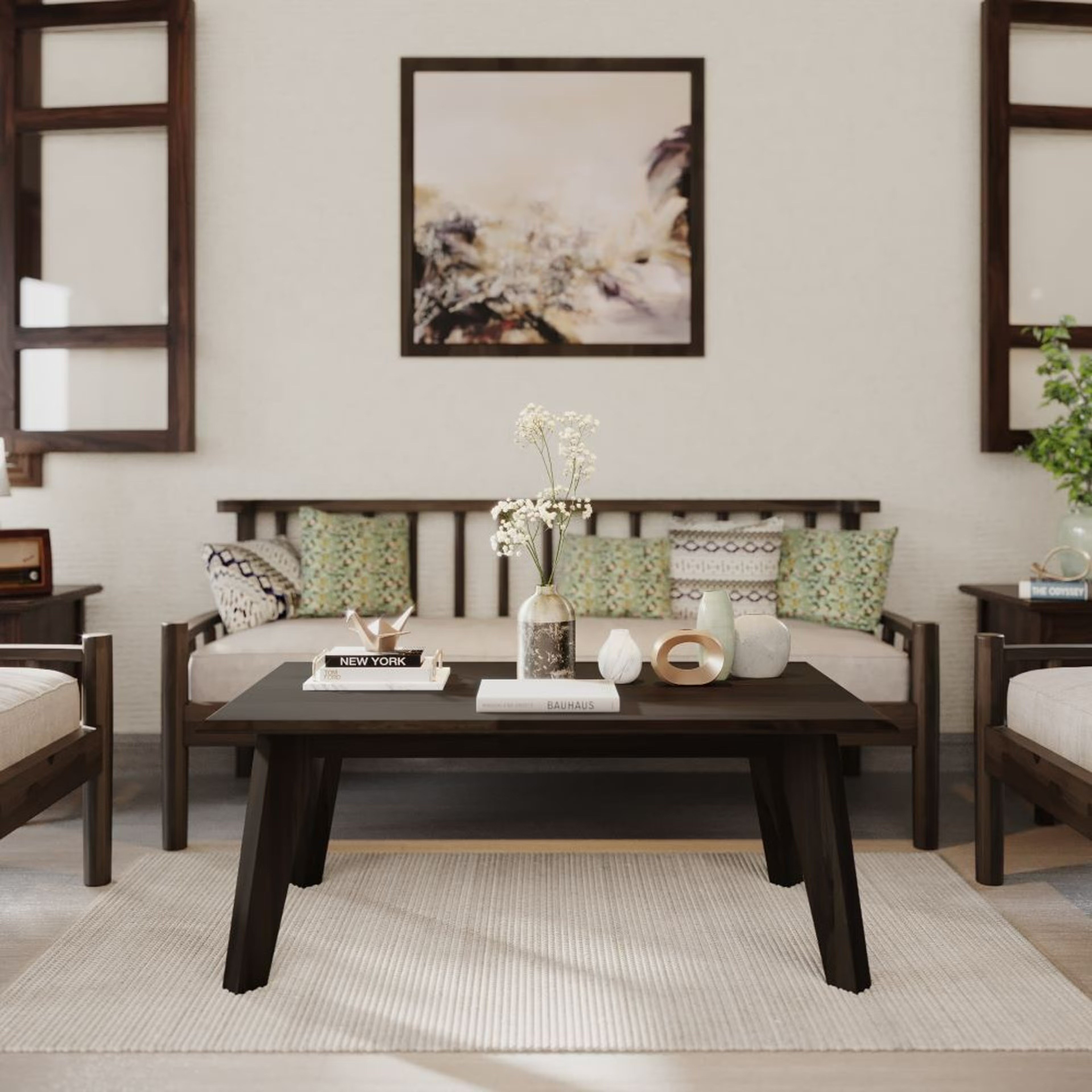 Catimor Sheesham Coffee Table - American Walnut version