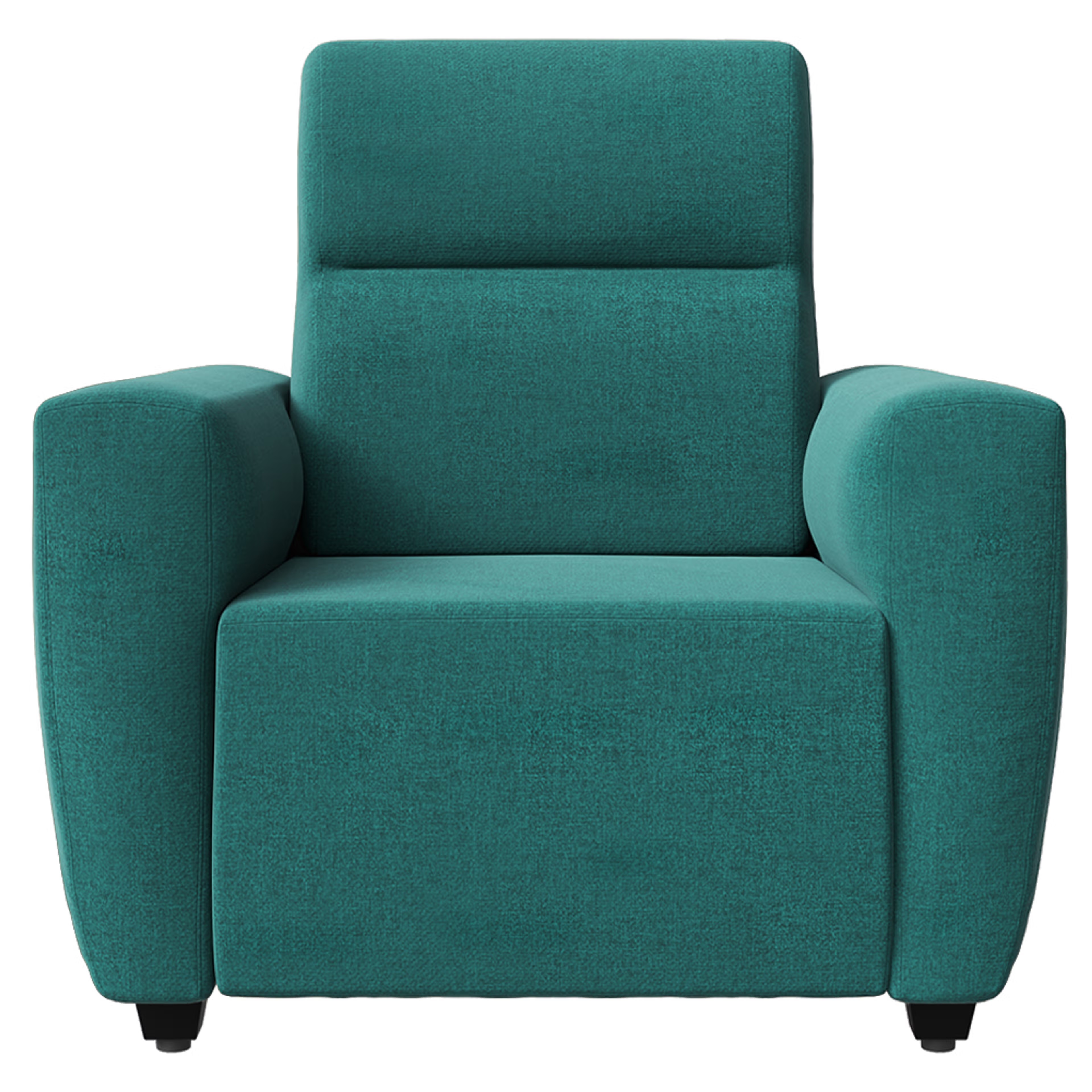 Home 25 Wakefit Belize sofa - Single seater Reflection Aqua blue Regular, One Seater, Aqua Blue