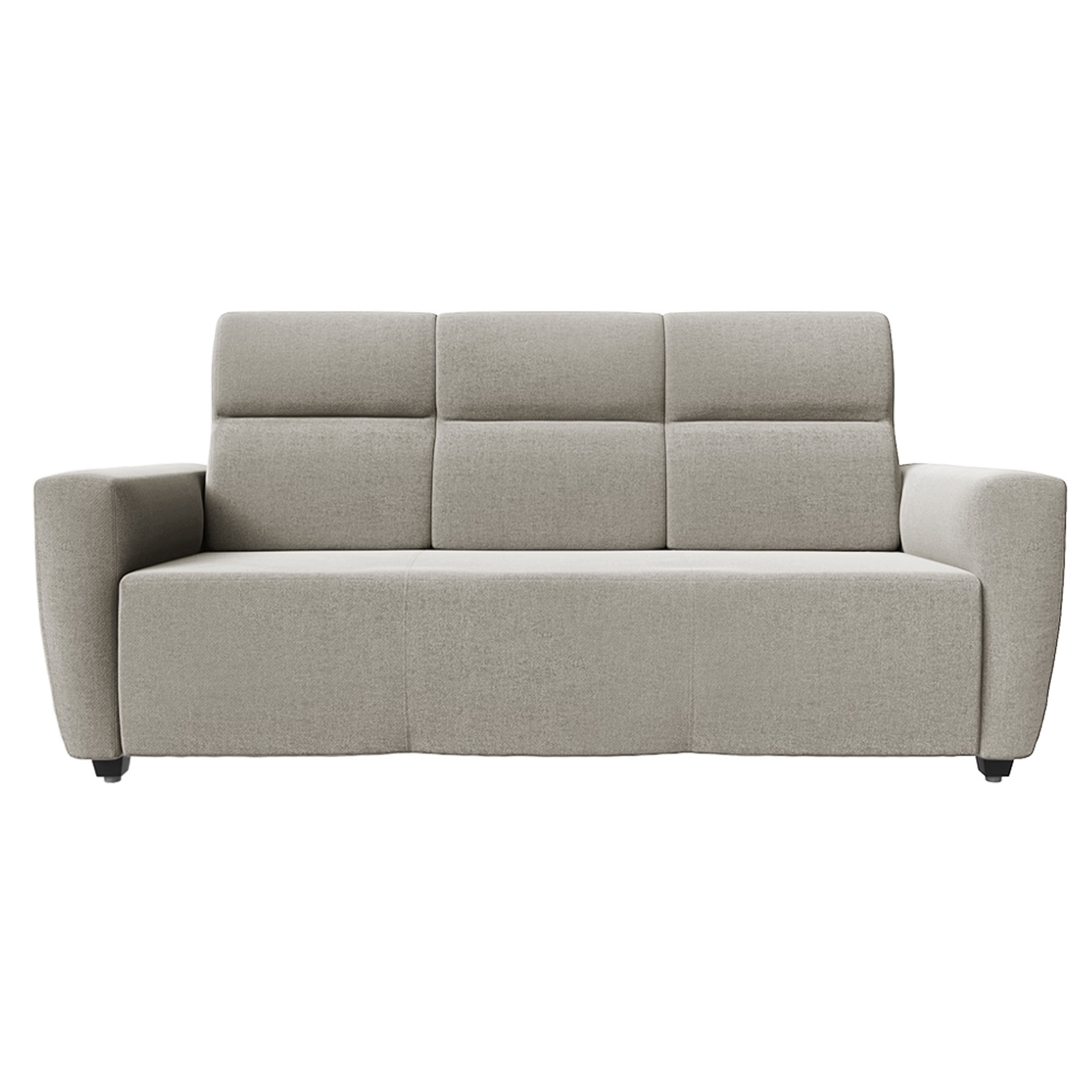 Home 47 Wakefit Belize sofa set- (3+1+1) - Reflection White Regular, 3+1+1 Seater, White