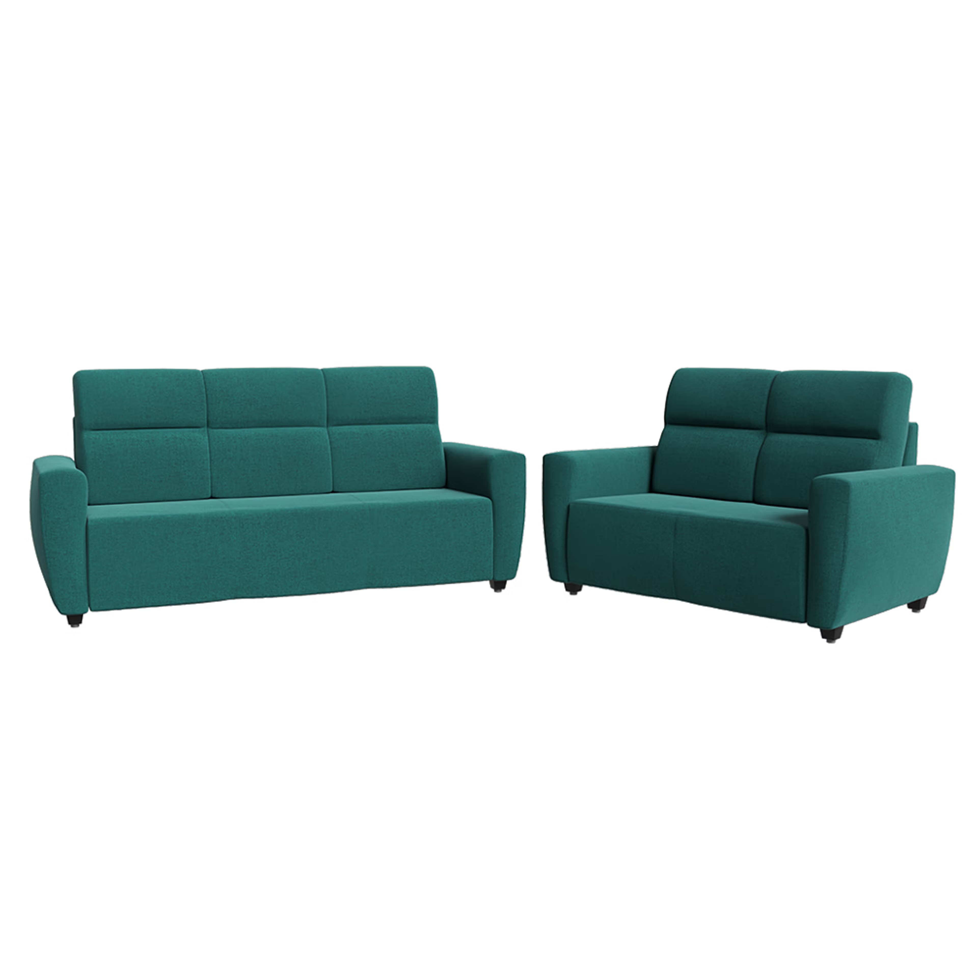 Wakefit Belize sofa set- (3+2) - Reflection Aqua Blue Regular, 3+2 Seater, Aqua Blue