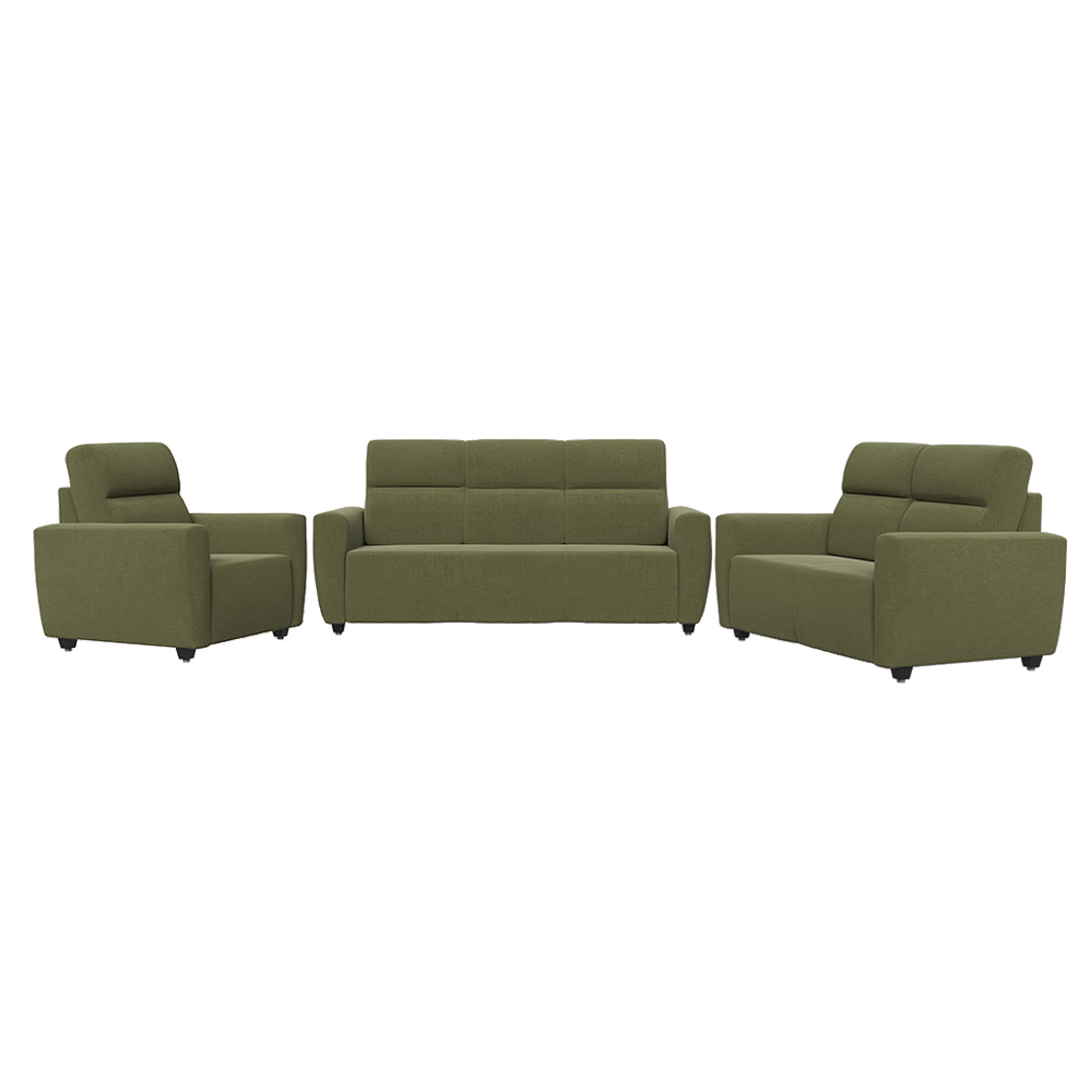 Home 38 Wakefit Belize sofa set- (3+2+1) - Reflection Green Regular, 3+2+1 Seater, Green