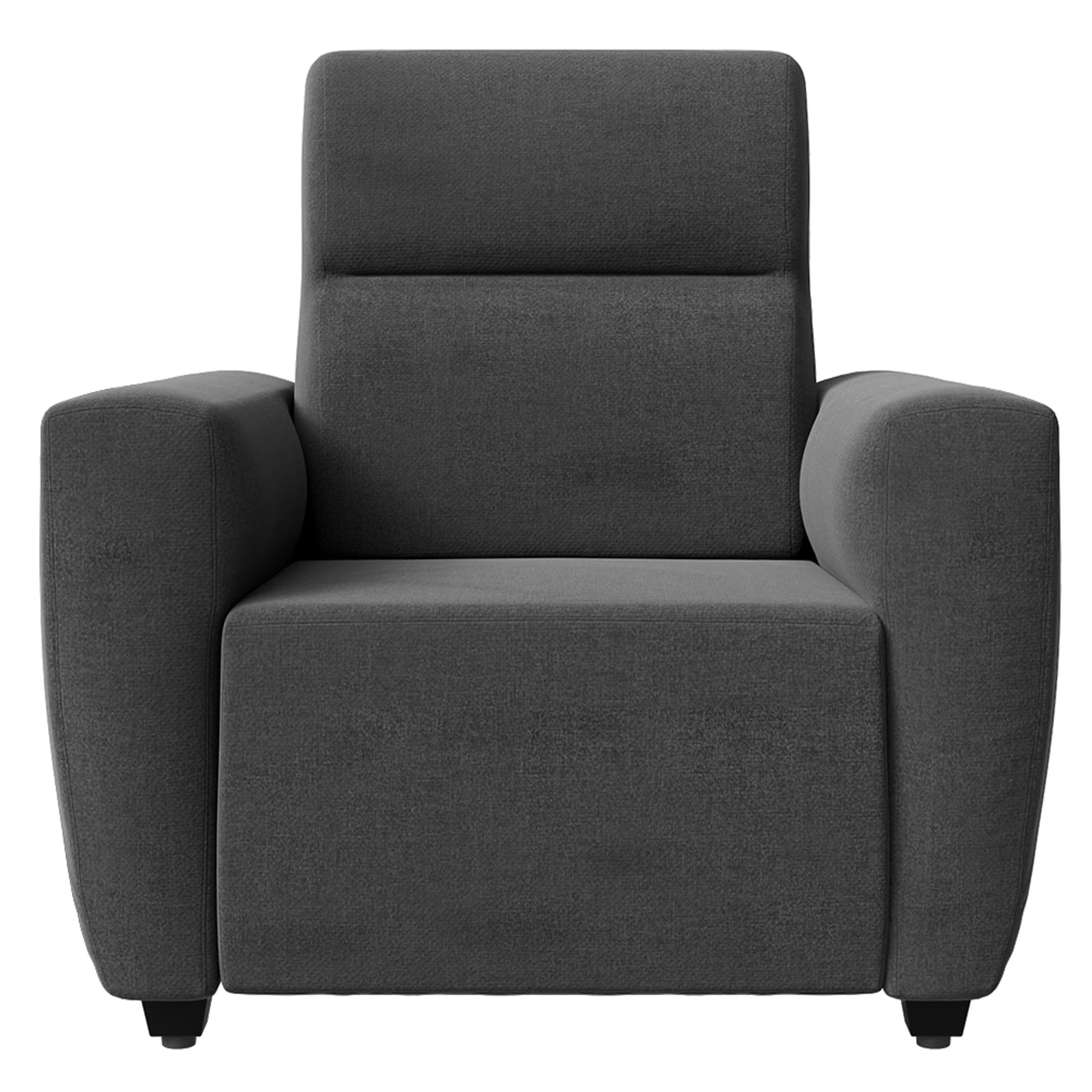 Wakefit Belize sofa-Single seater Reflection Charcoal Grey Regular, One Seater, Charcoal Grey