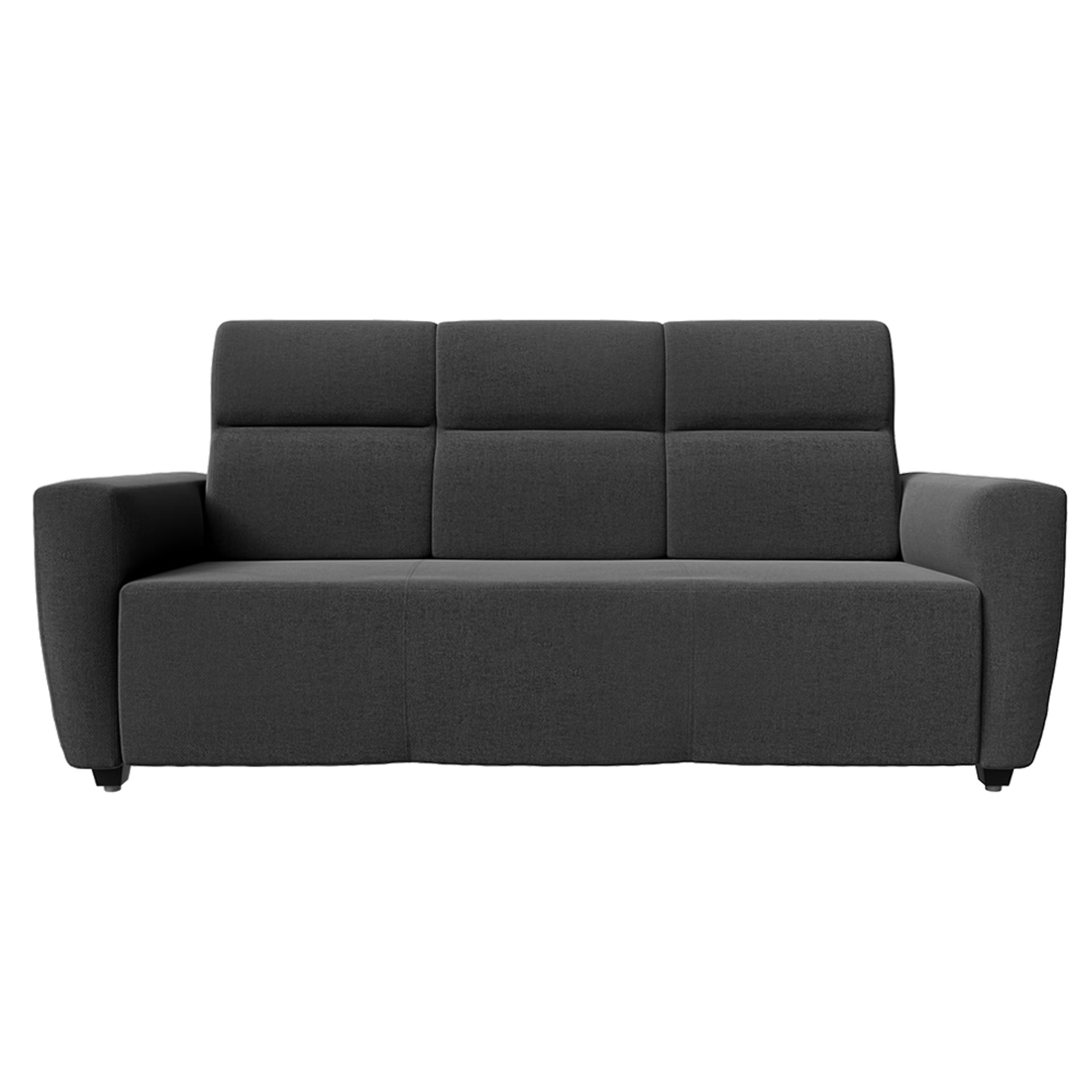 Wakefit Belize sofa-Three seater Reflection Charcoal Grey Regular, Three Seater, Charcoal Grey