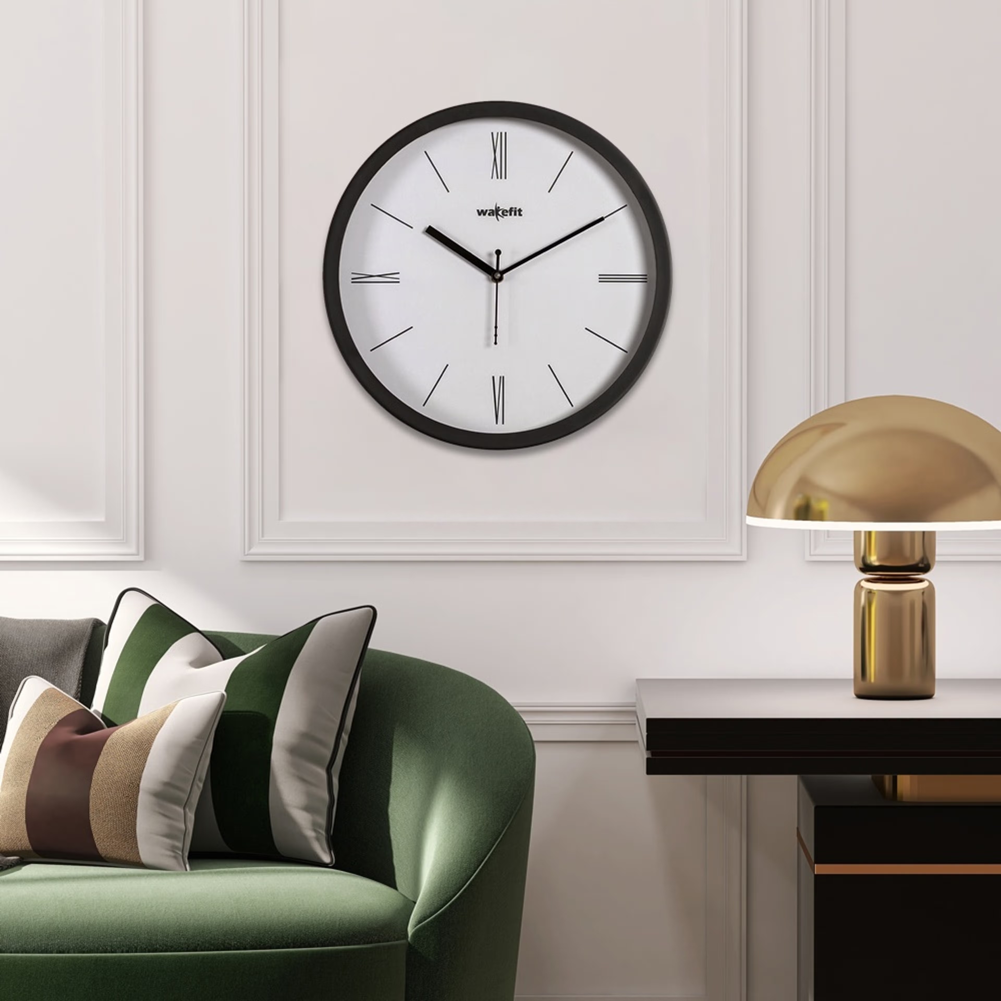 Home 31 Plastic Analog Wall Clock Medium | 12 Inch | Laser Cut Abstract Home Decor & Gifting Option | For Living Room Study Bedroom & Office Decor | Chase Wall Clock White, 12 Inches