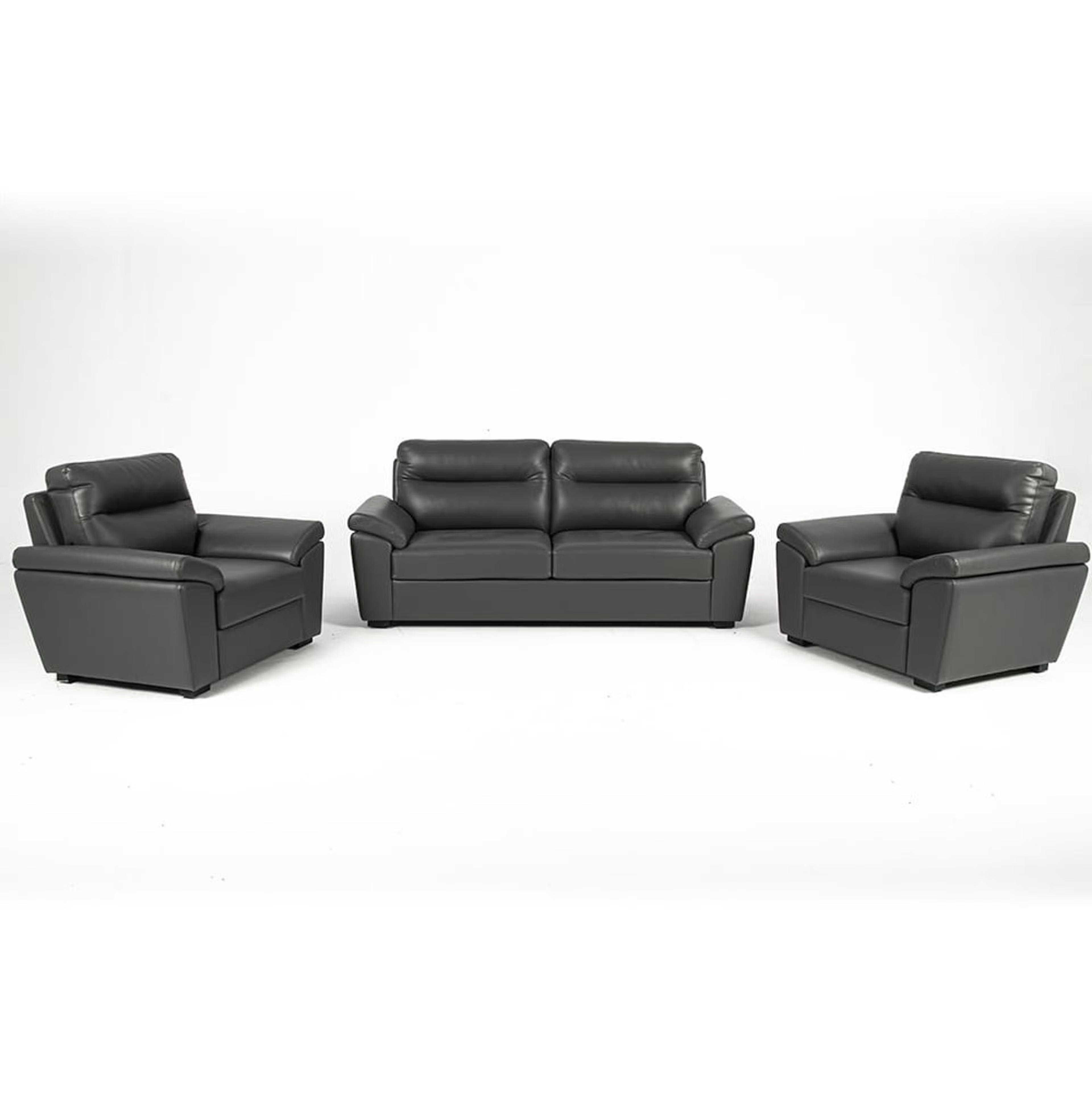 Home 35 Wakefit Lounger Sofa Set (3+1+1) Regular, Set (3+1+1), Leatherette Thundercloud