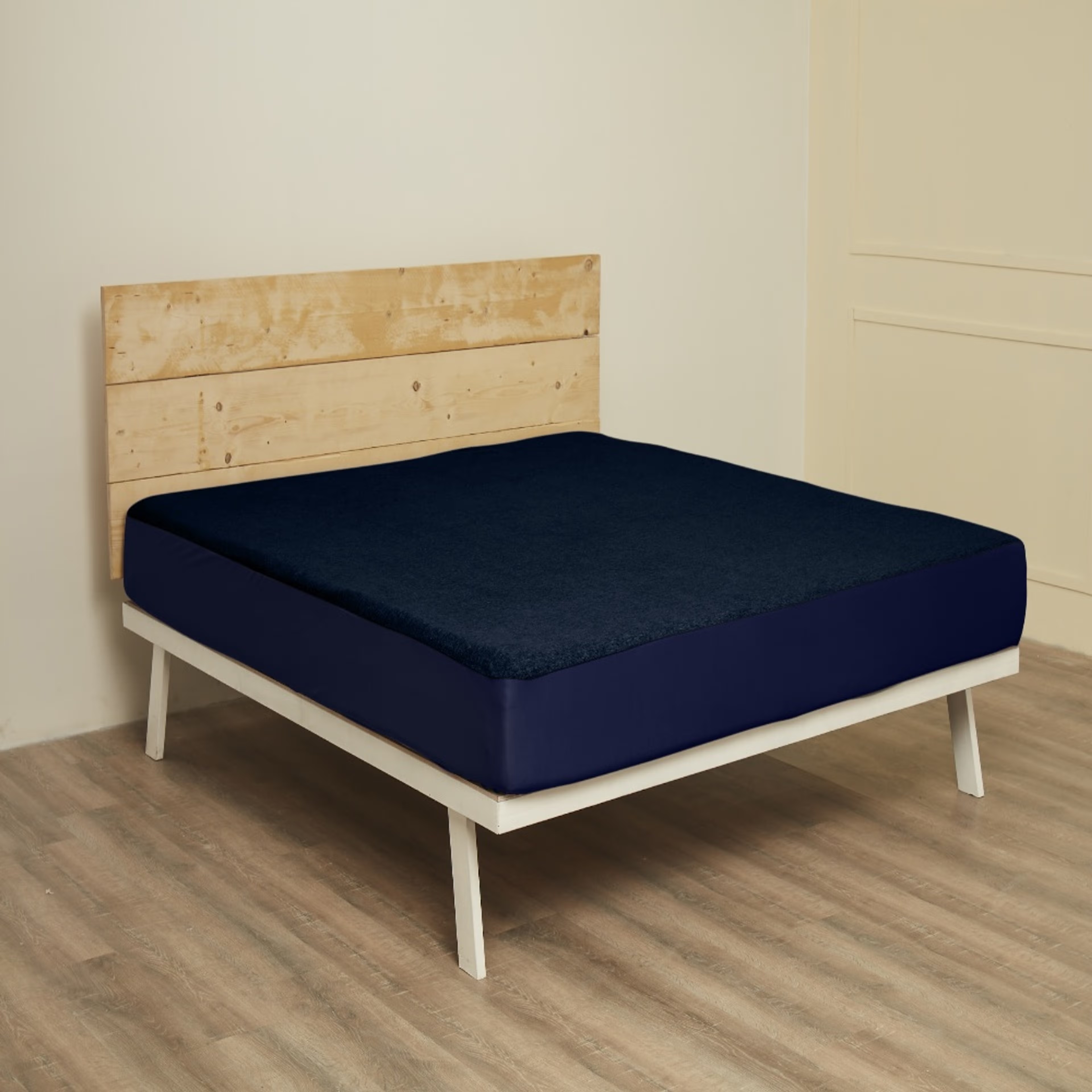 Water Proof Terry Cotton Feel Mattress Protector | Blue | Machine Washable | Super Soft Single - 78" x 36 4 Water Proof Terry Cotton Feel Mattress Protector | Blue | Machine Washable | Super Soft Single - 78" x 36\