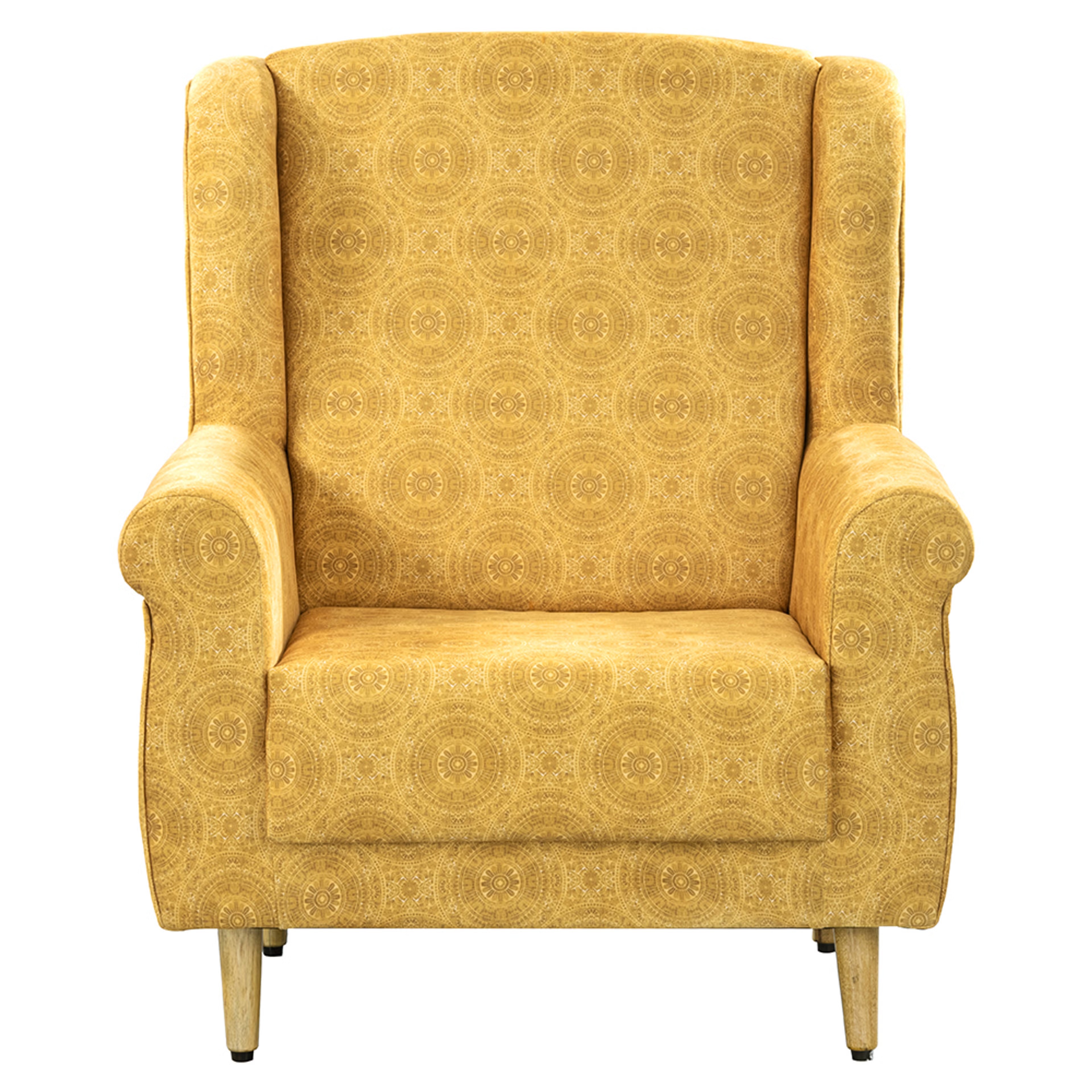 Wakefit Tropical Wing Chair - Printed Fabric Paula Paula