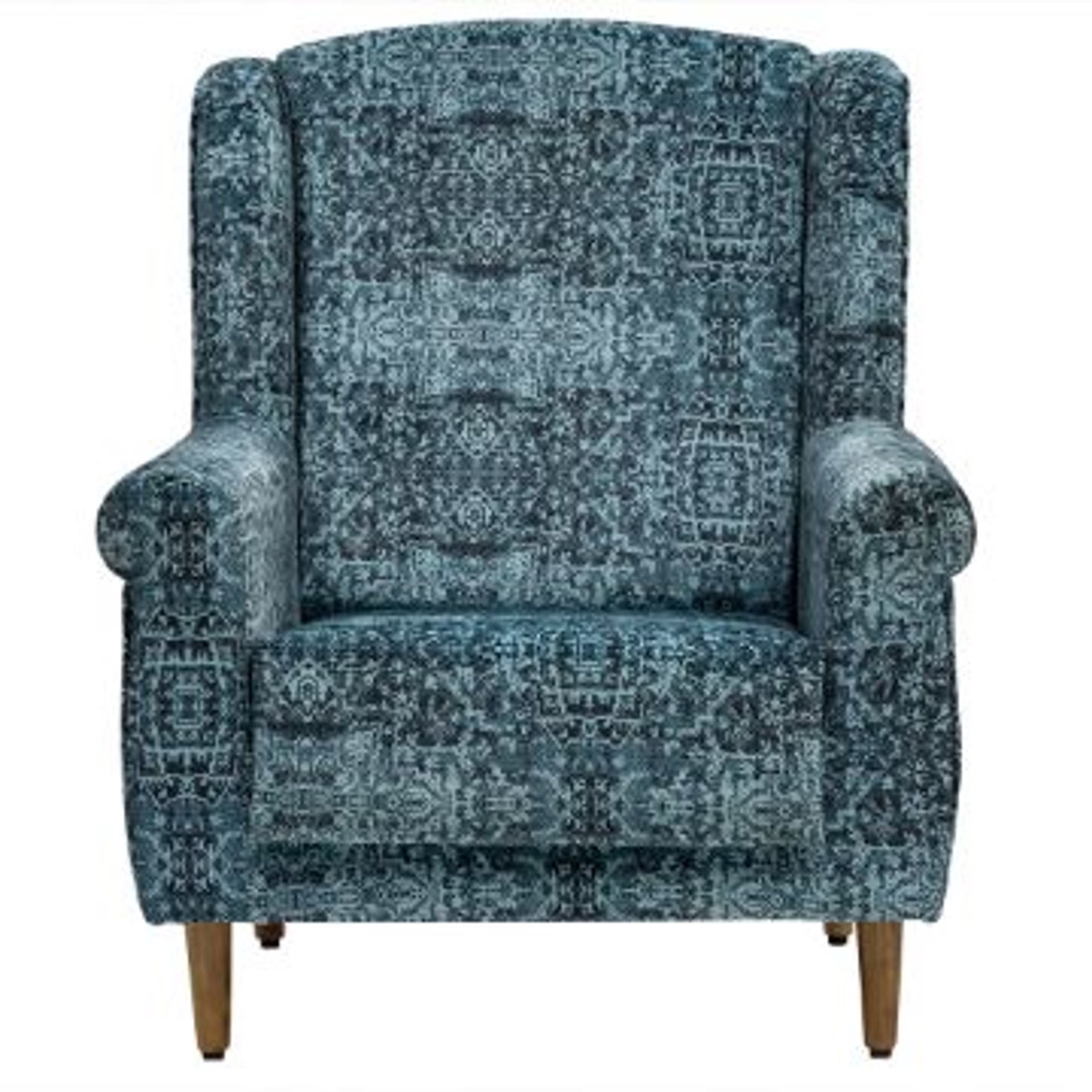 Home 33 Wakefit Tropical Wing Chair - Printed Fabric Clarise Clarise