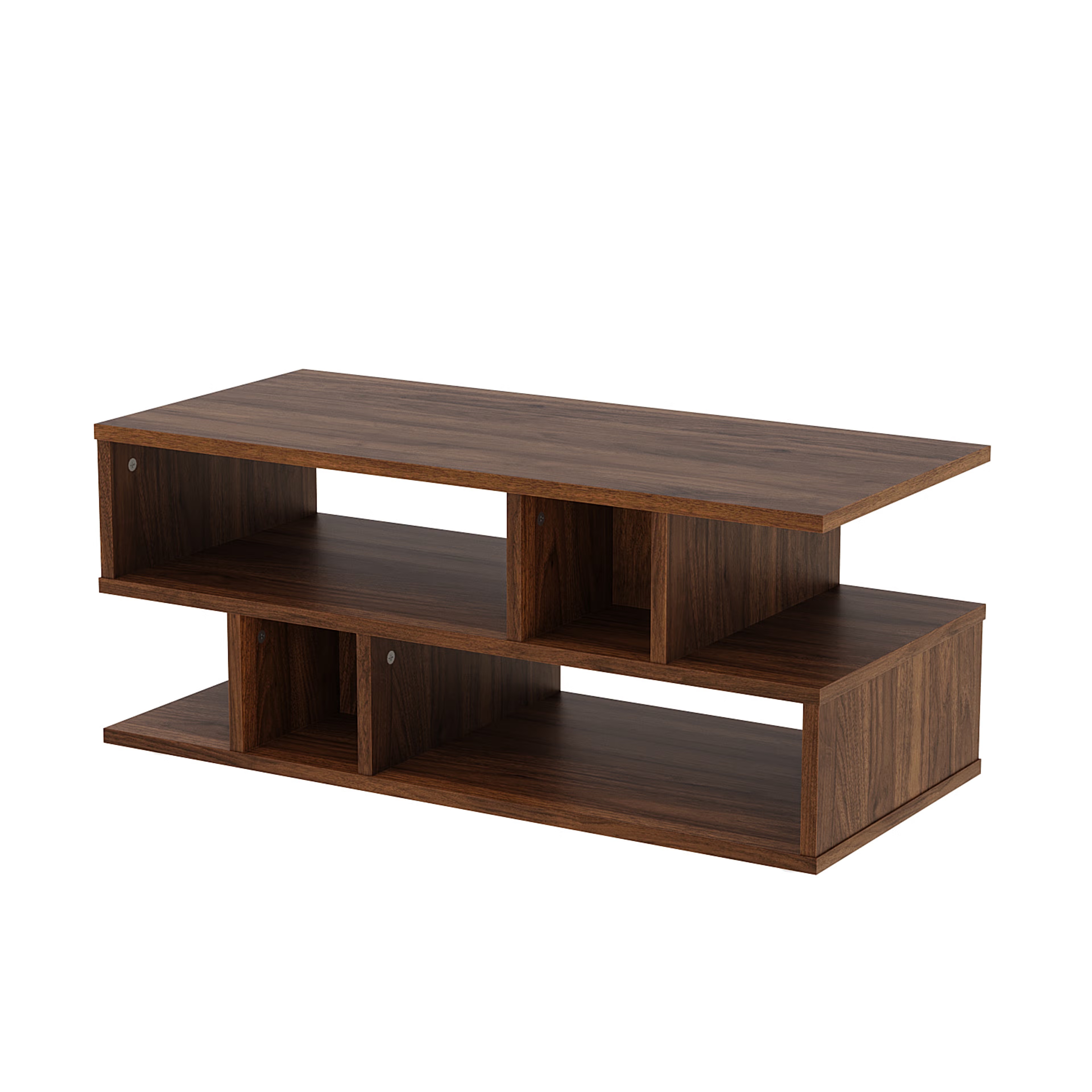 Crema Coffee Table - Columbian Walnut Color, Engineered Wood Columbian Walnut