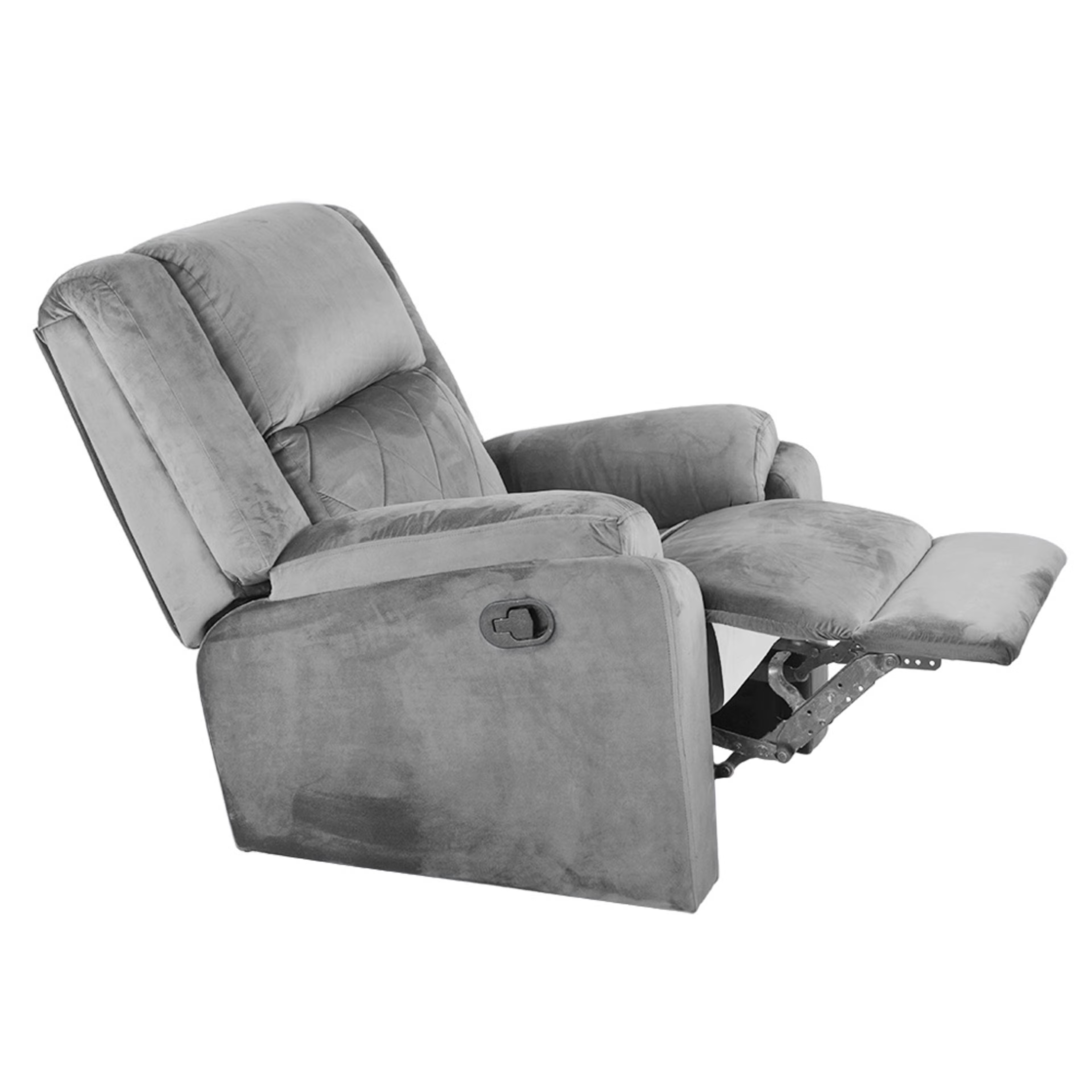 Home 40 Wakefit Empress Recliner - 1 Seater - Velvet Space Grey Manual, Regular, 1 Seater, Space Grey