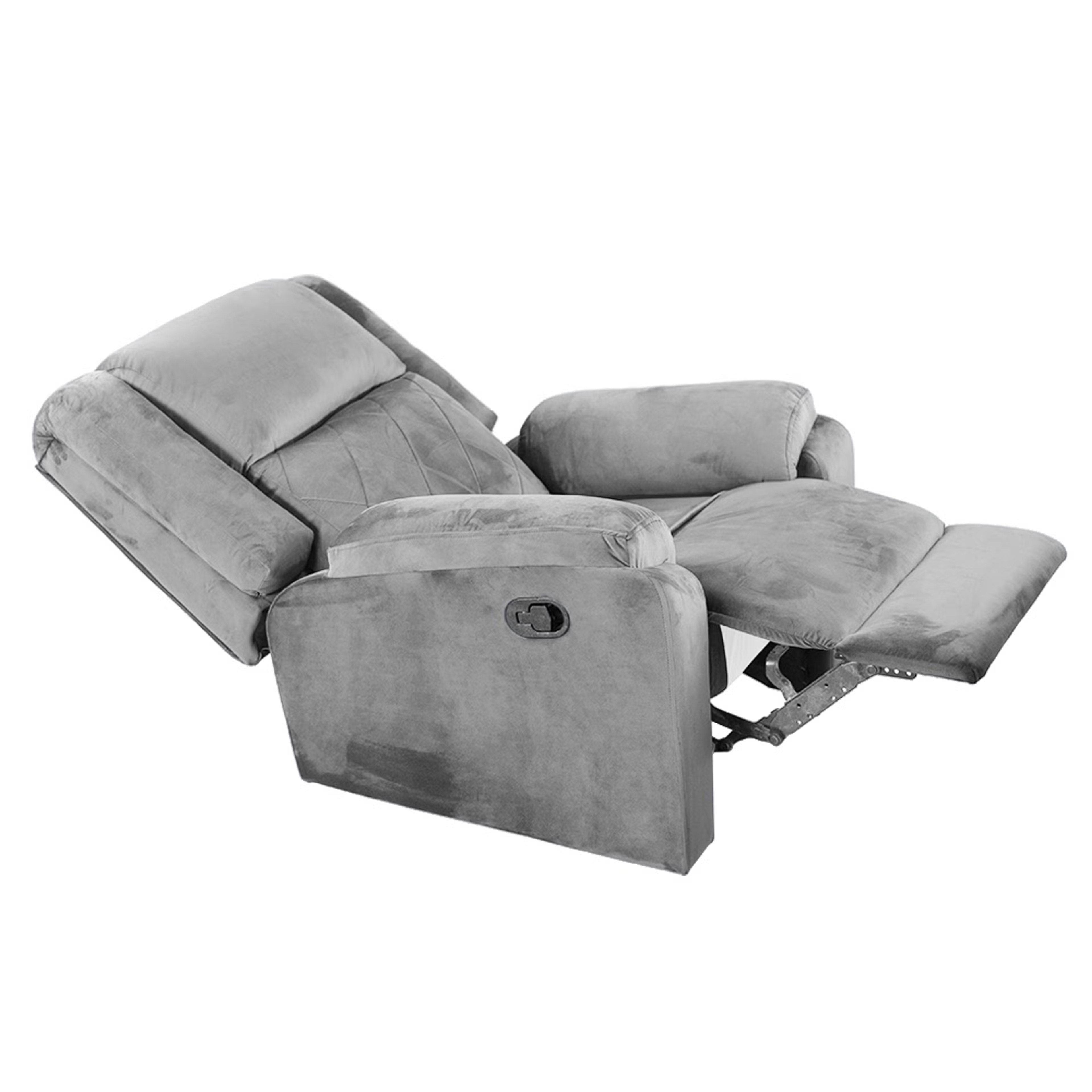 Home 41 Wakefit Empress Recliner - 1 Seater - Velvet Space Grey Manual, Regular, 1 Seater, Space Grey
