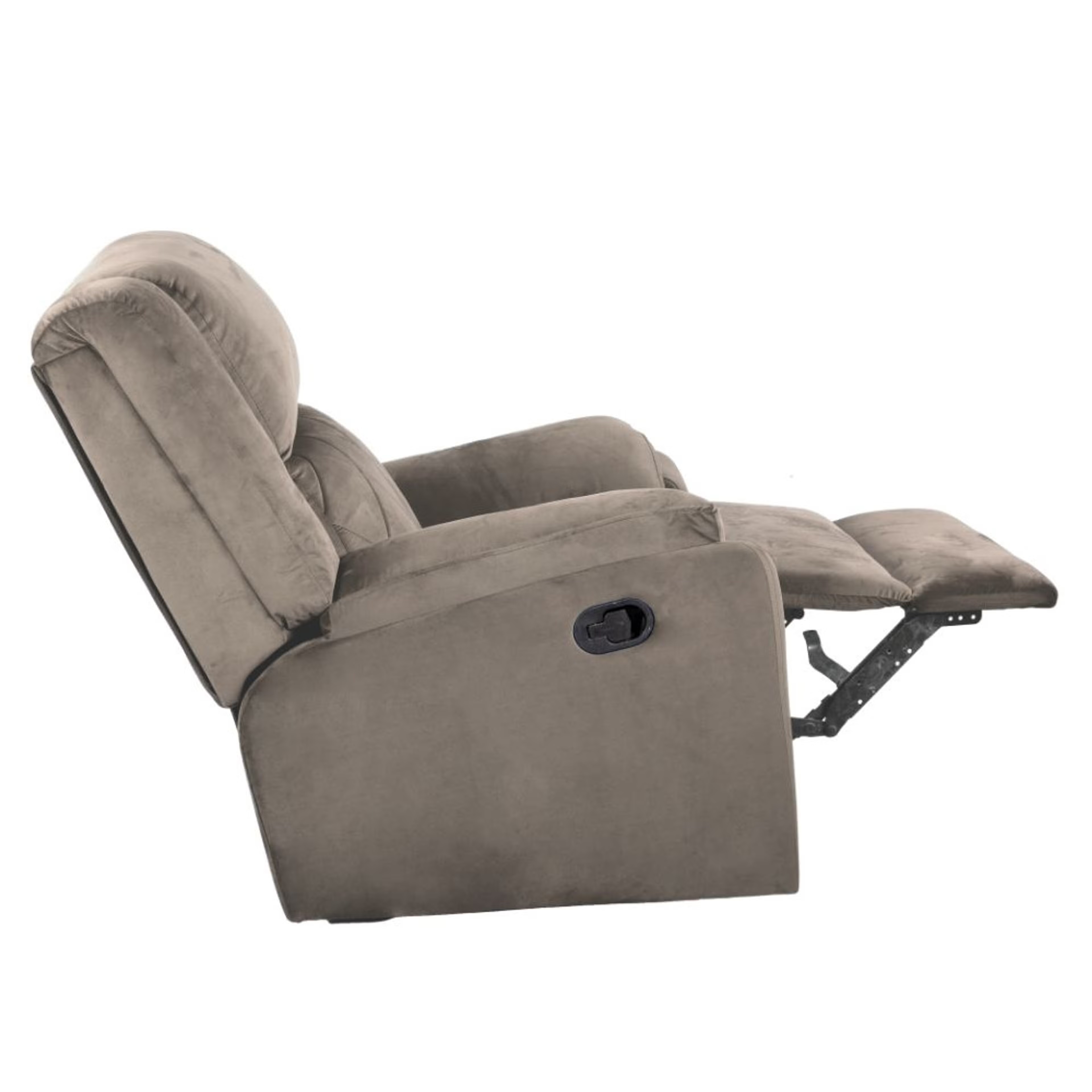 Wakefit Empress Recliner - 1 Seater - Velvet Stone Manual, Regular, 1 Seater, Stone