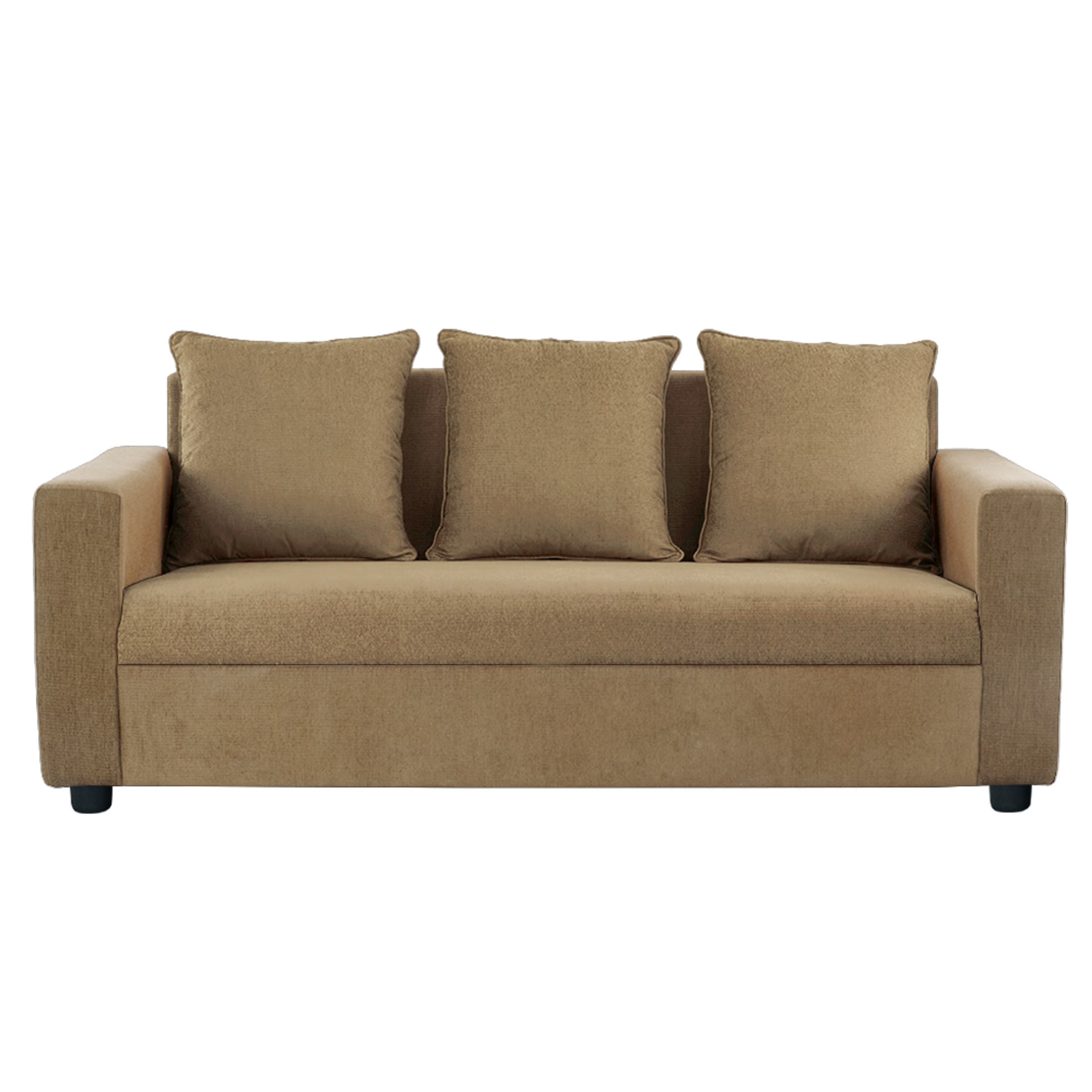 Wakefit Solatio Sofa - Three Seater Regular, Three Seater, Amphora Brown