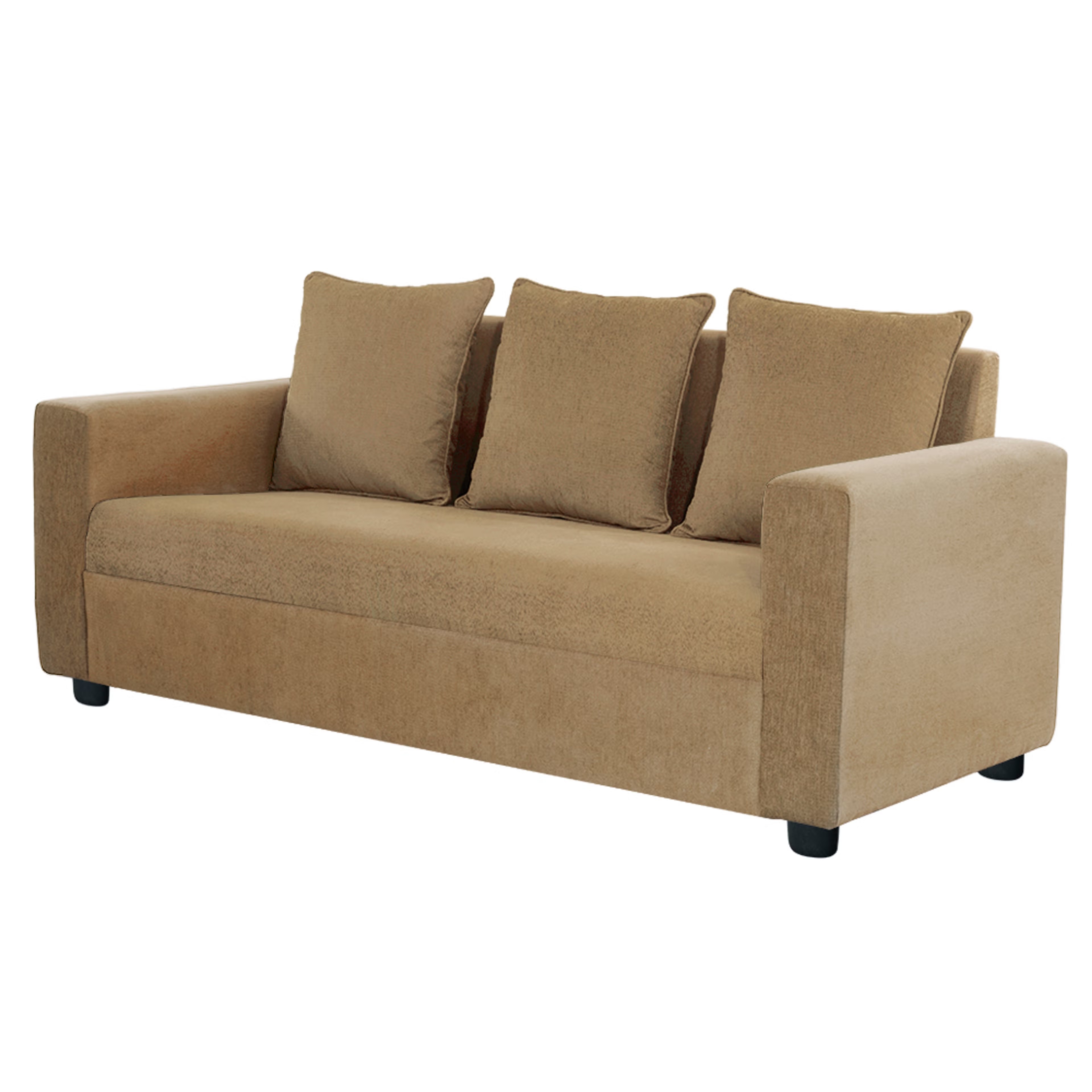 Wakefit Solatio Sofa - Three Seater Regular, Three Seater, Amphora Brown
