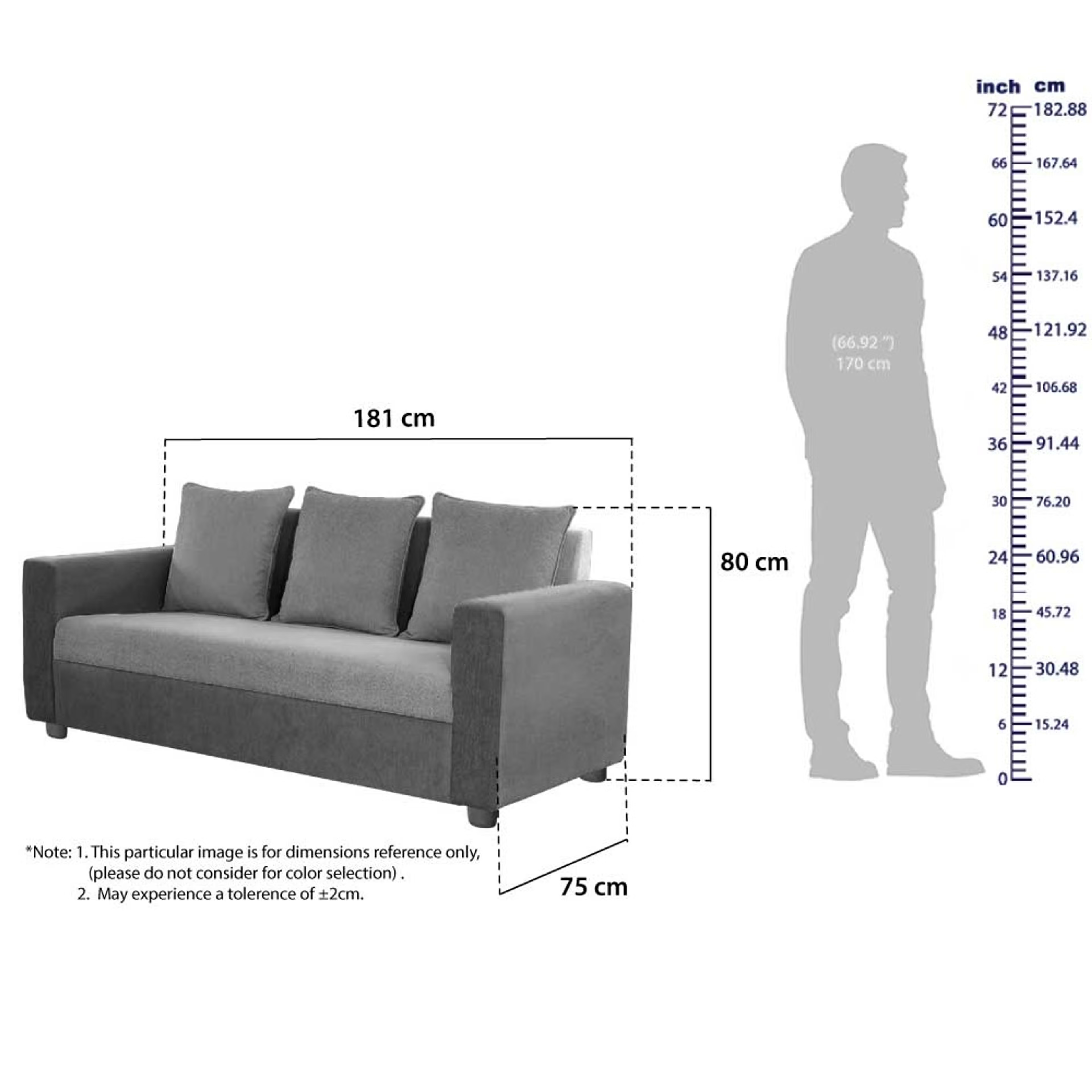 Wakefit Solatio Sofa - Three Seater Regular, Three Seater, Dark Blue & Cloud Grey 5 Wakefit Solatio Sofa - Three Seater Regular, Three Seater, Dark Blue & Cloud Grey