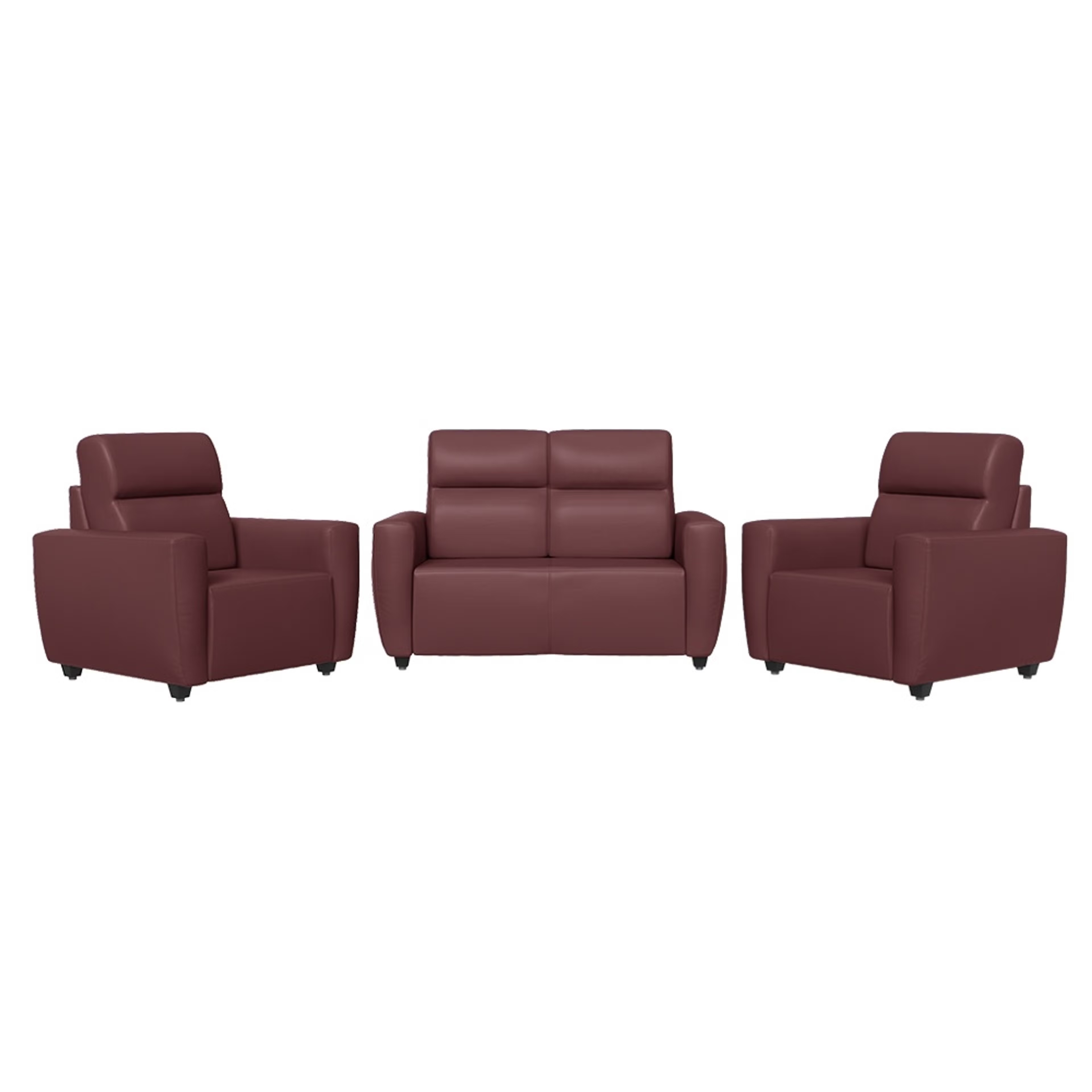 Wakefit Belize Sofa Set (2+1+1) Regular, 2+1+1 Seater, Sangria