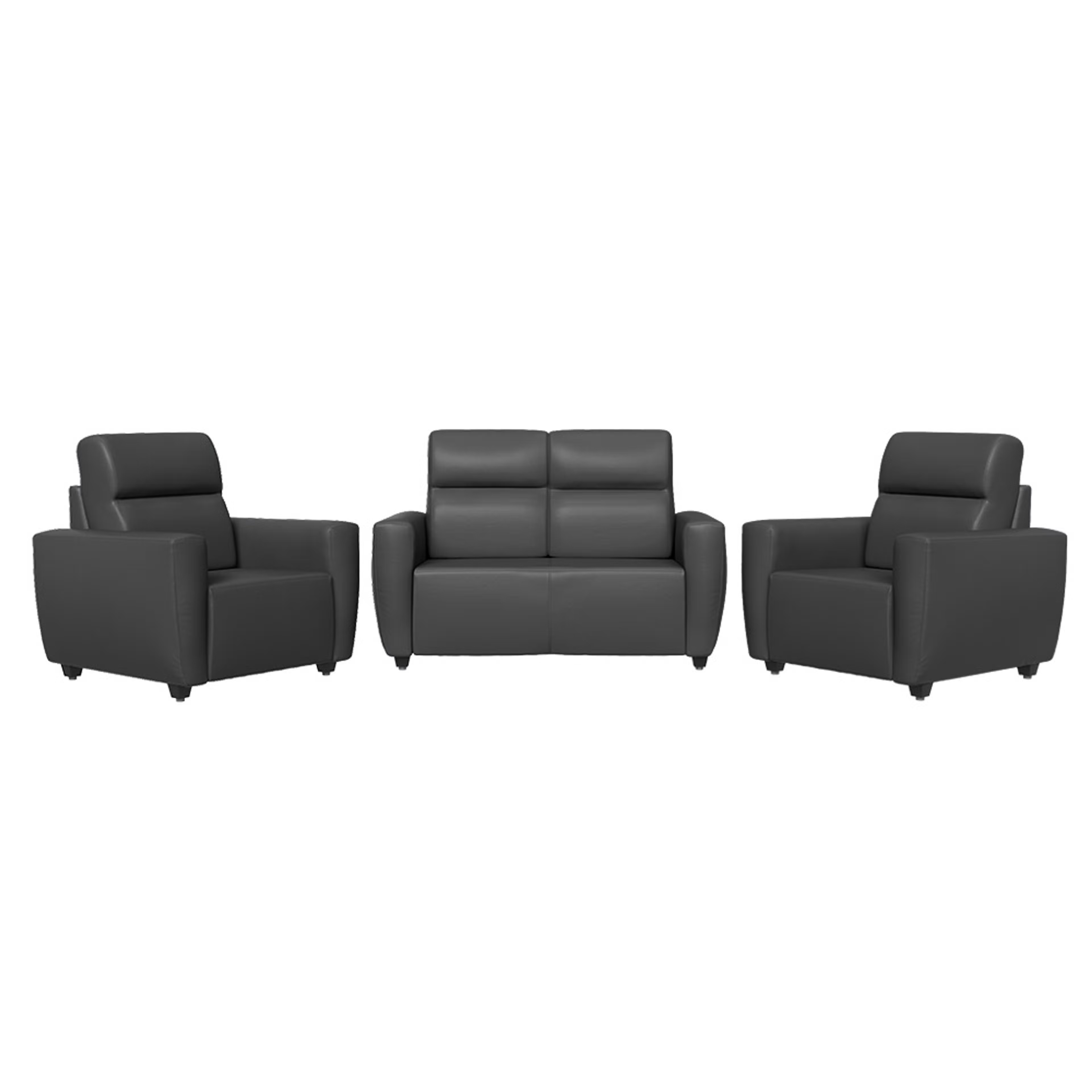 Wakefit Belize Sofa Set (2+1+1) Regular, 2+1+1 Seater, Marble Grey