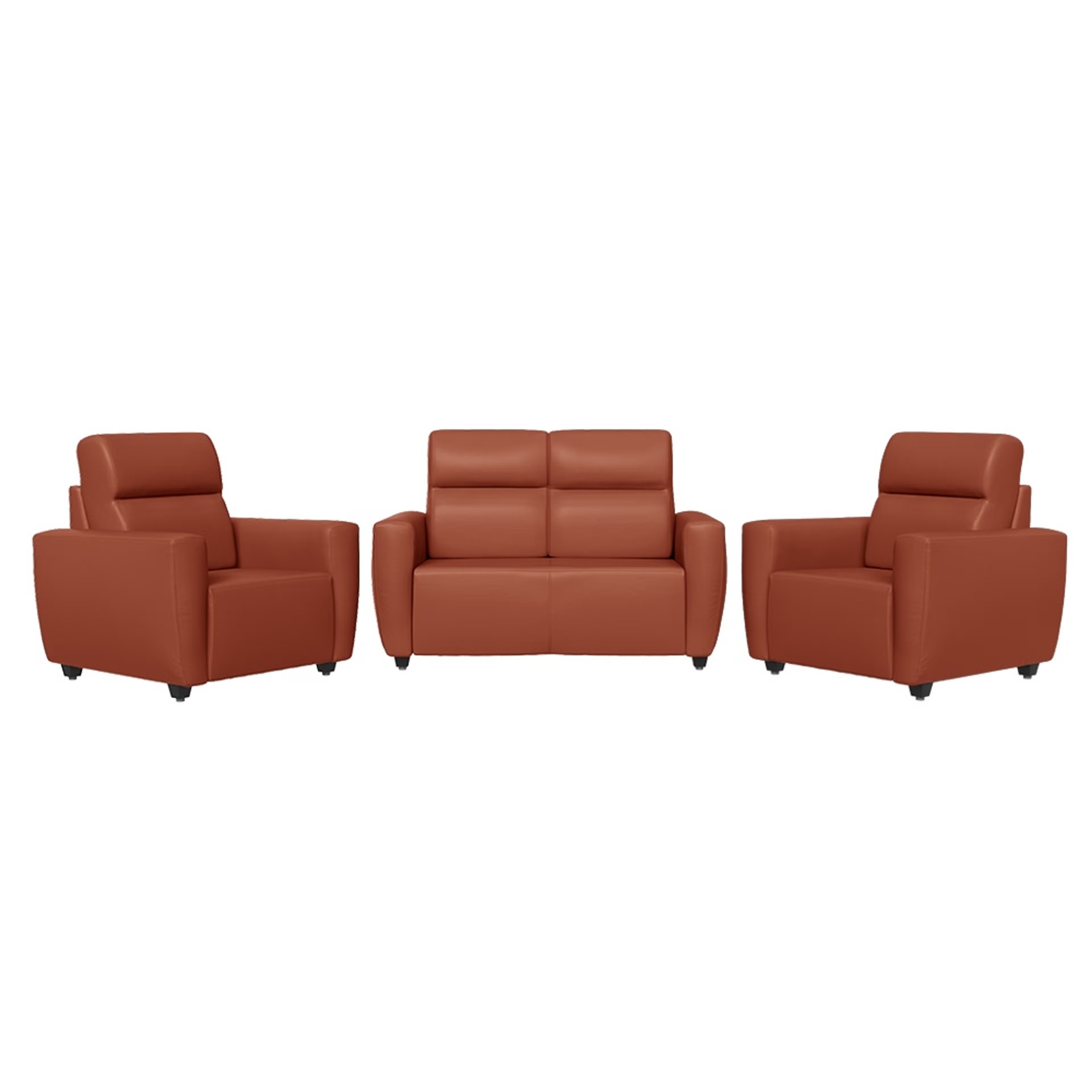 Wakefit Belize Sofa Set (2+1+1) Regular, 2+1+1 Seater, Tan