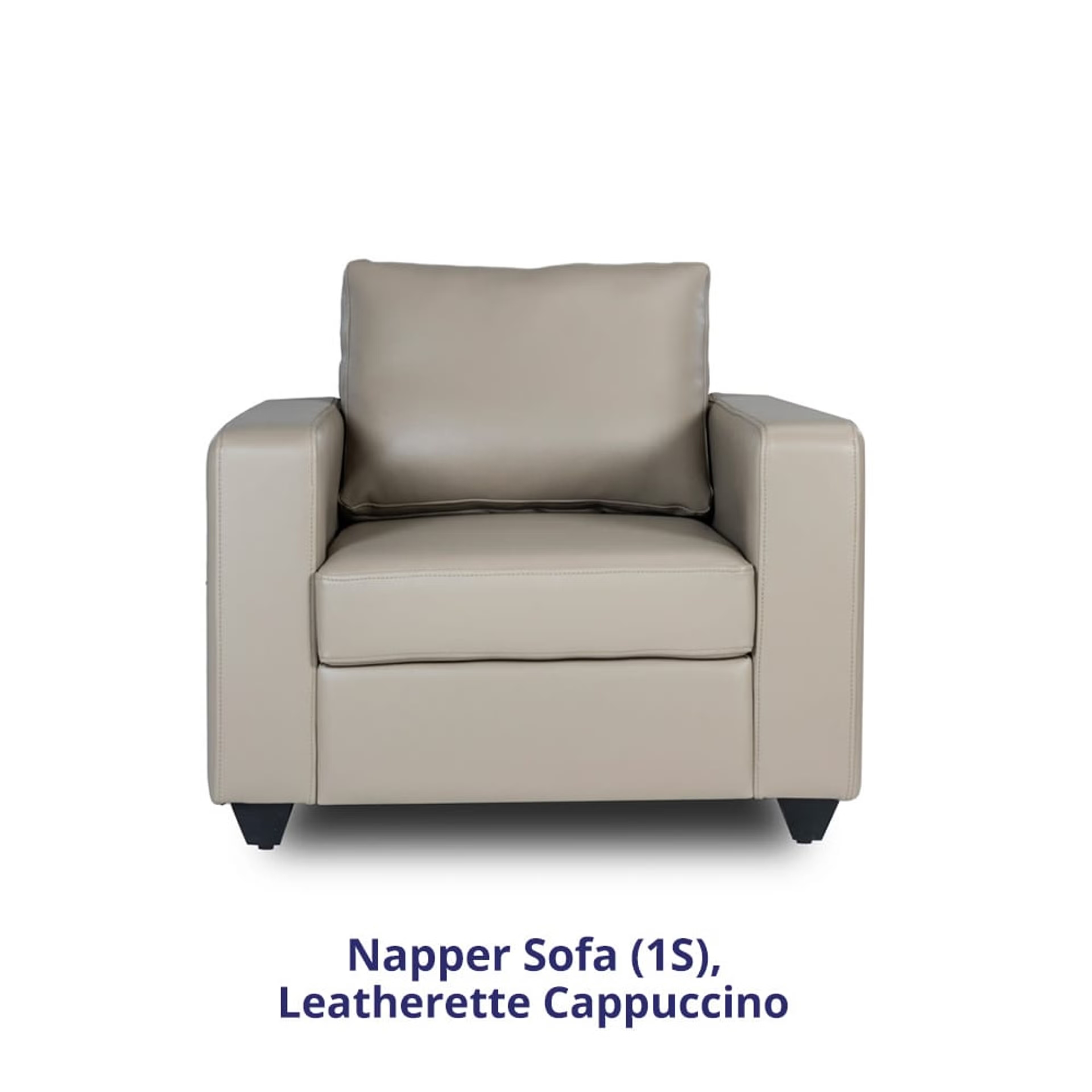 Home 42 Wakefit Napper Sofa - Single Seater Regular, Without Storage, 1, Cappuccino