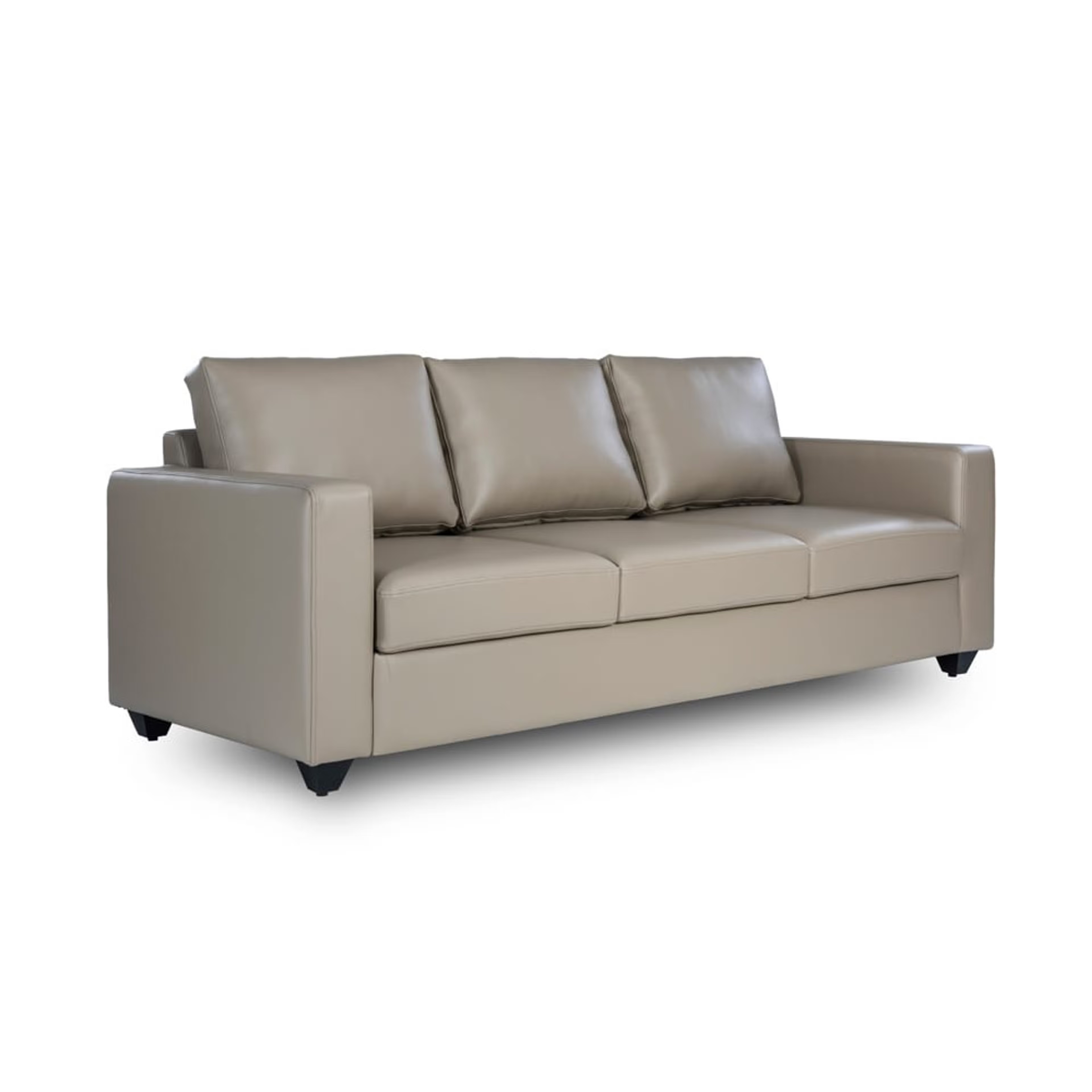 Wakefit Napper Sofa - Three Seater Regular, Without Storage, 3, Cappuccino