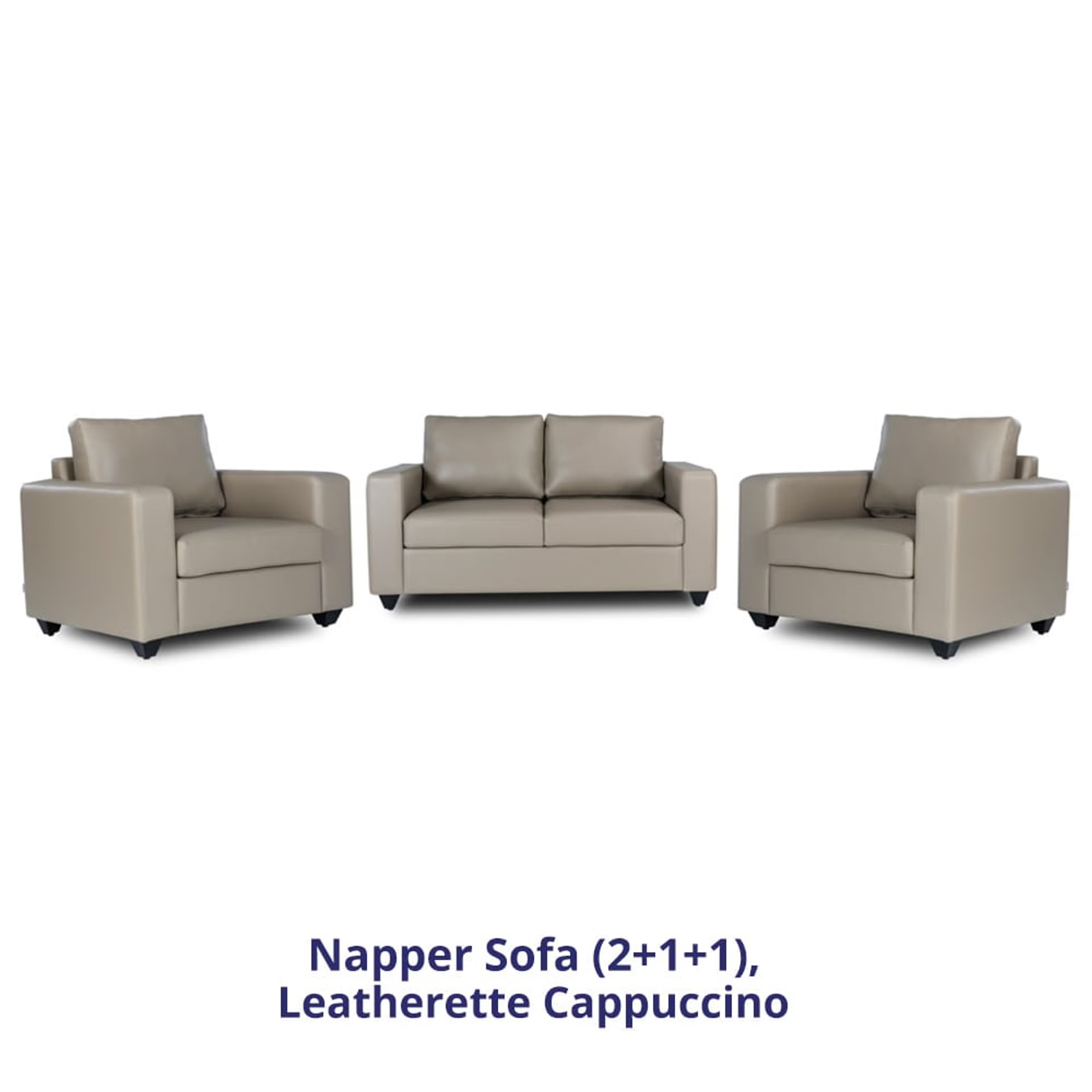Wakefit Napper Sofa Set (2+1+1) Regular, Without Storage, 2+1+1, Cappuccino 2 Wakefit Napper Sofa Set (2+1+1) Regular, Without Storage, 2+1+1, Cappuccino