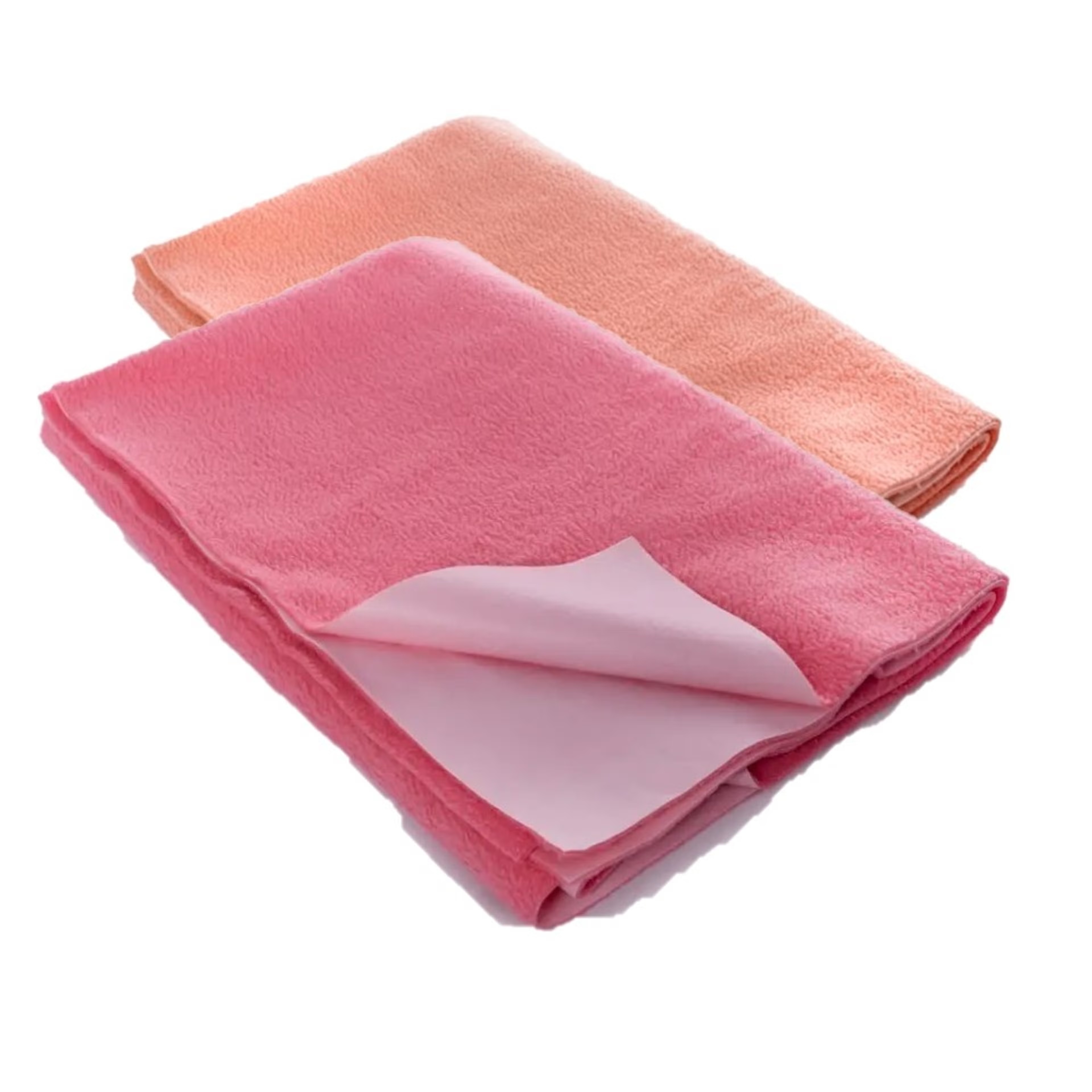 Home 28 Wakefit Daffy Waterproof Dry Sheets - Medium (1.00m x70cm) (Orange and SalmonRose ) (Set of 2) Medium, Set of 2, Salmon Rose & Orange