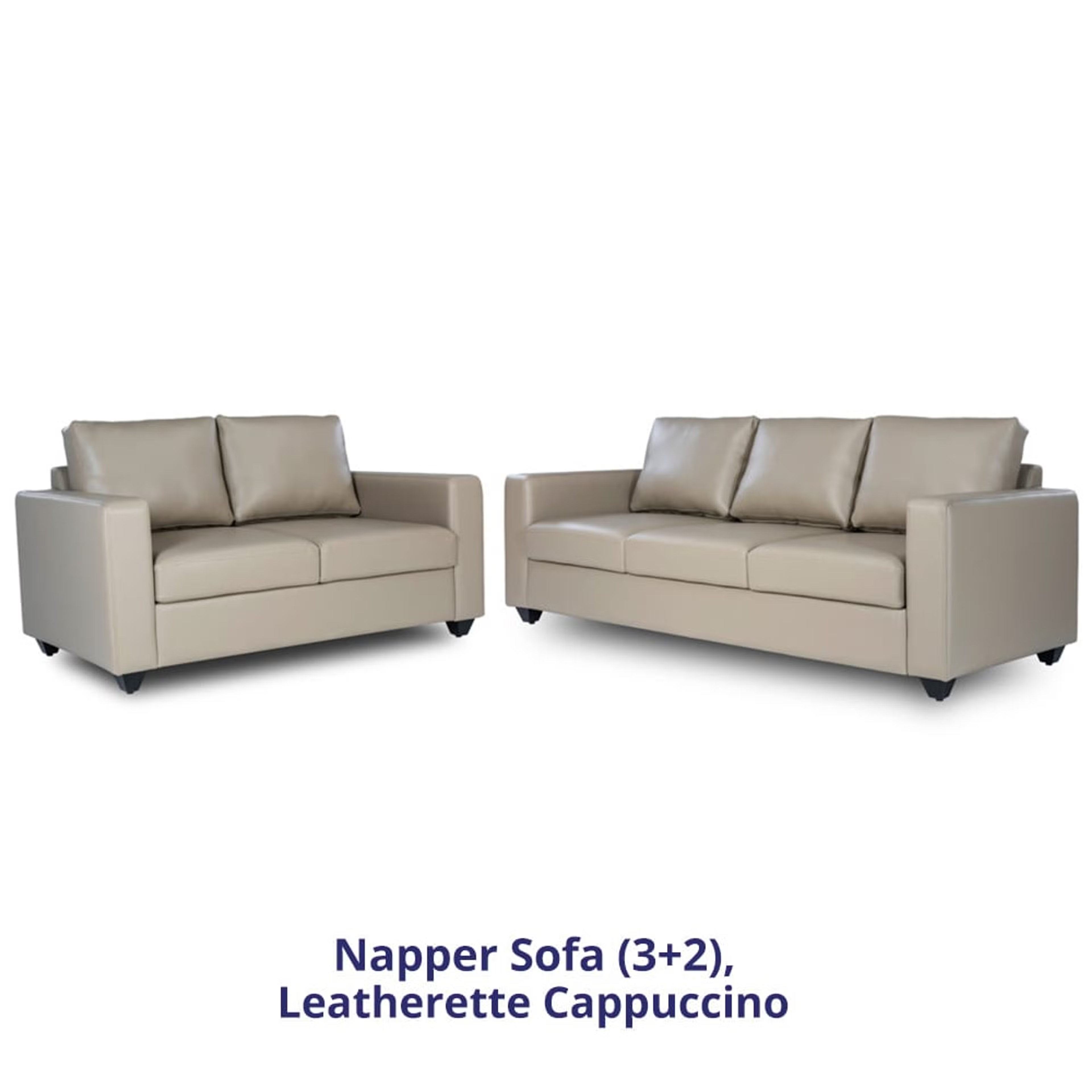 Home 32 Wakefit Napper Sofa Set (3+2) Regular, Without Storage, 3+2, Cappuccino