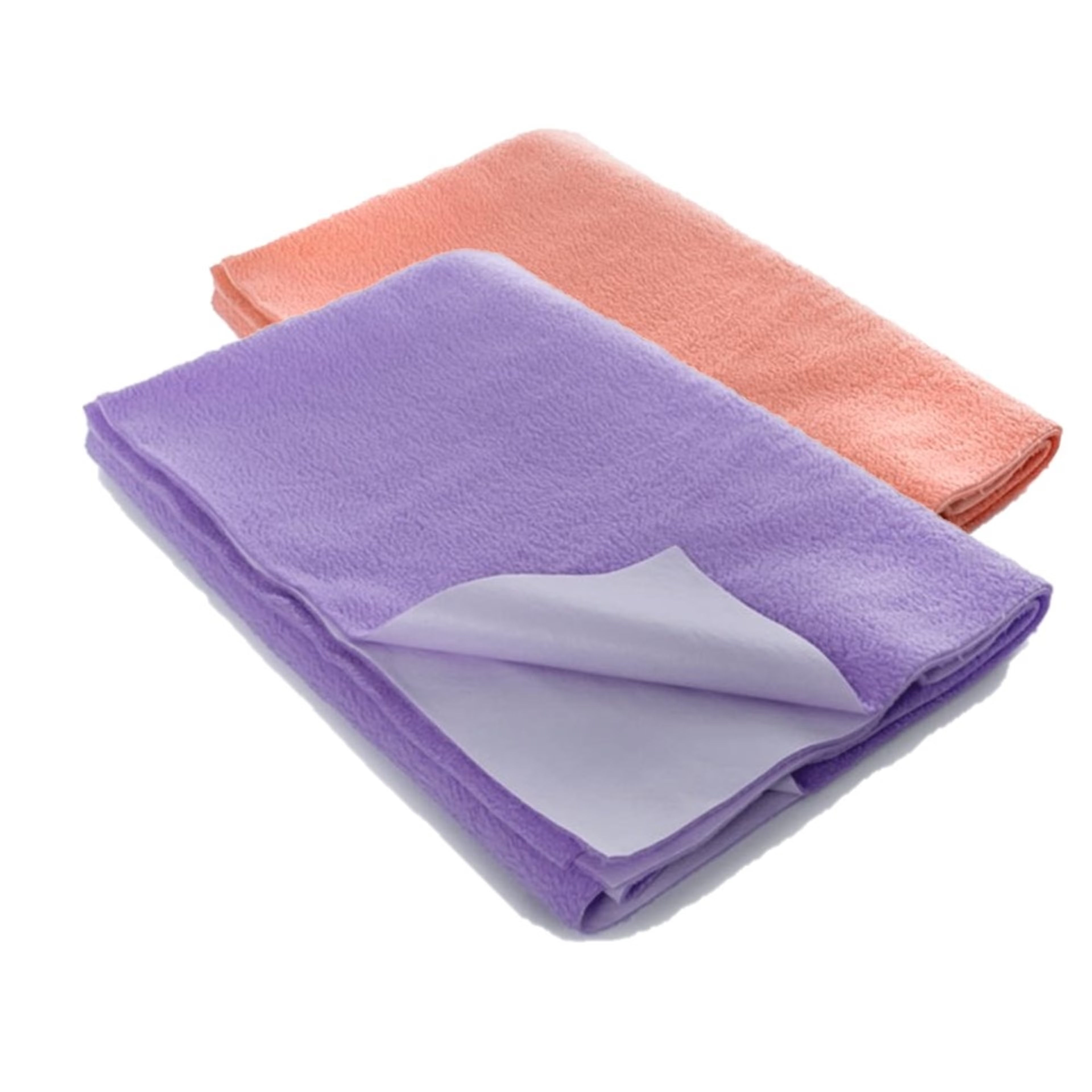 Wakefit Daffy Waterproof Dry Sheets - Medium (1.00m x70cm) (Orange and Violet ) (Set of 2) Medium, Set of 2, Orange & Violet