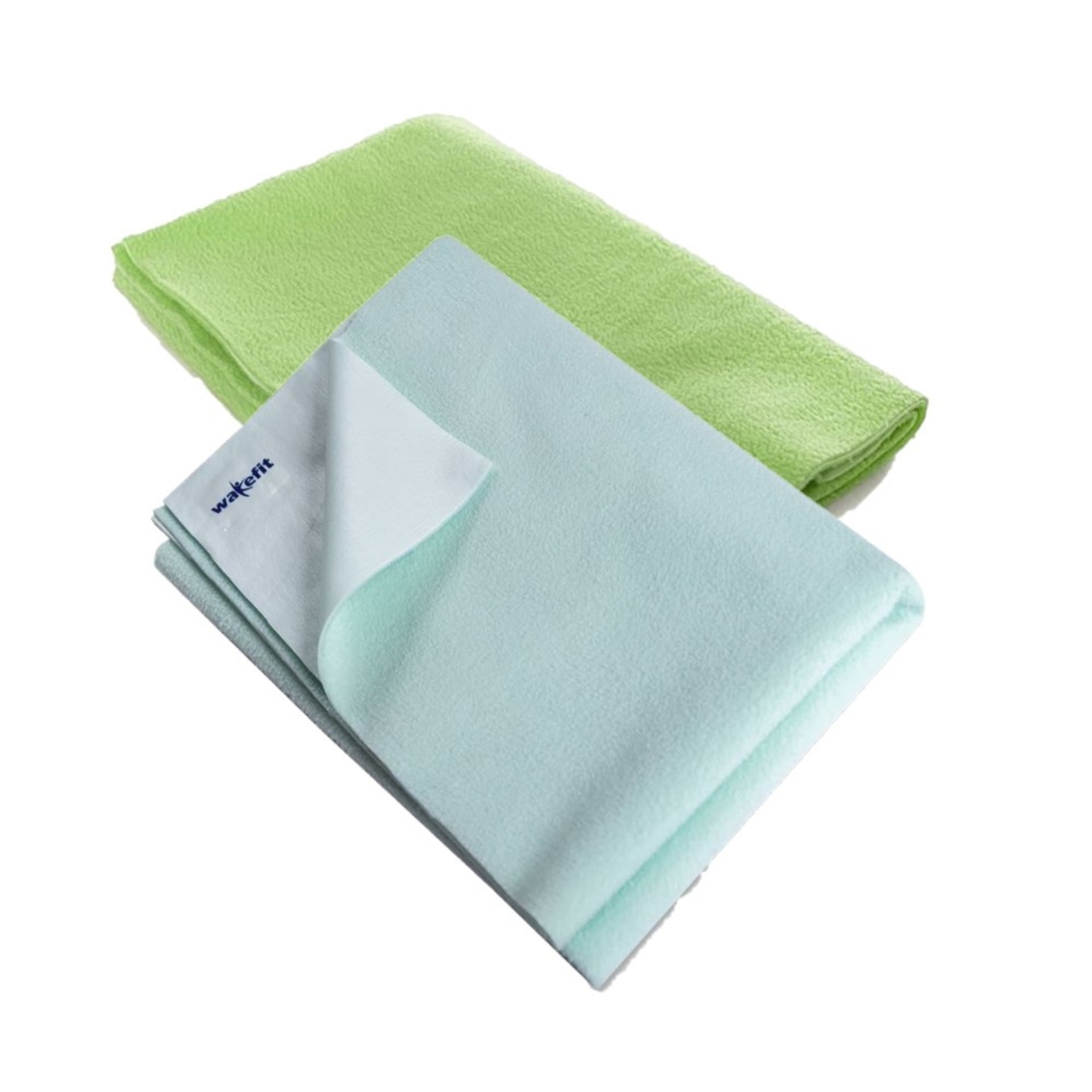 Home 31 Wakefit Daffy Waterproof Dry Sheets - Extra Large (2.00m x 1.40m) (PistaGreen and SeaGreen ) (Set of 2) Extra Large, Set of 2, Pista Green & Sea Green