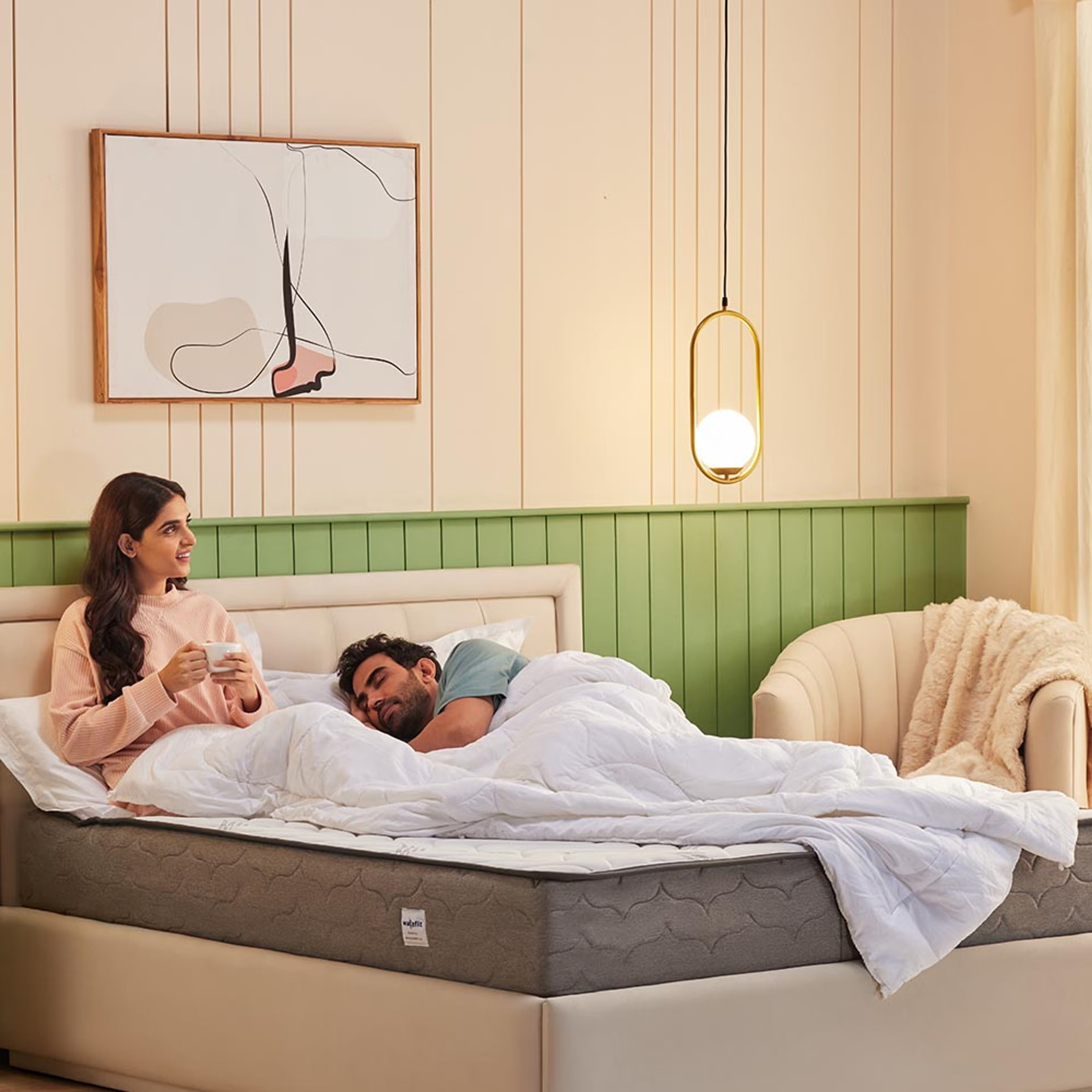 Wakefit Elevate Pocket Spring Mattress with Memory Foam Custom - 90" x 60" x 6" - 2.29m x 1.52m x 15.2cm 7 Wakefit Elevate Pocket Spring Mattress with Memory Foam Custom - 90" x 60" x 6" - 2.29m x 1.52m x 15.2cm