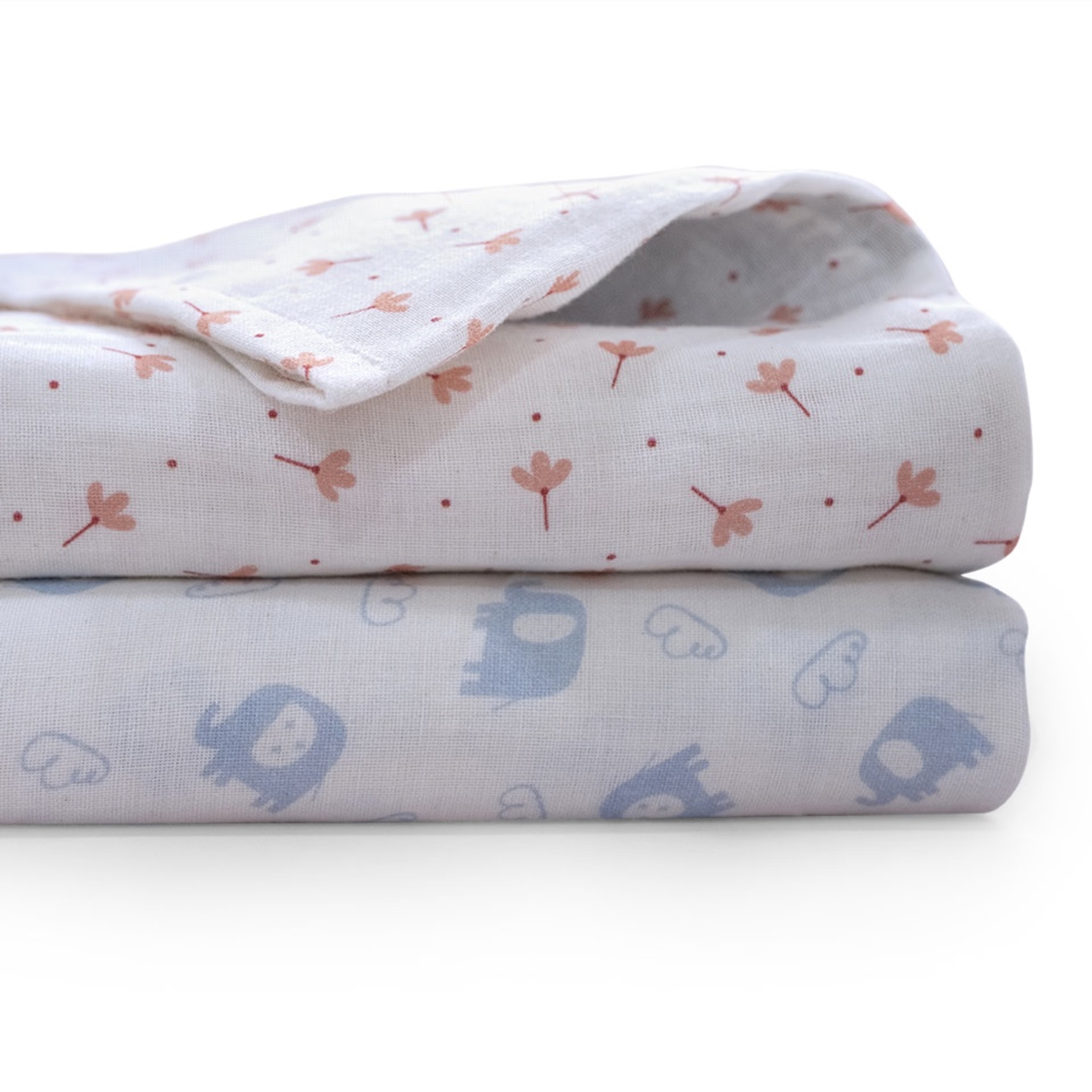 Wakefit Baby Wrap Muslin Cloth -Elepha & Mimi ( Small , Set of two ) Set of 2, Small, Elepha & Mimi 6 Wakefit Baby Wrap Muslin Cloth -Elepha & Mimi ( Small , Set of two ) Set of 2, Small, Elepha & Mimi