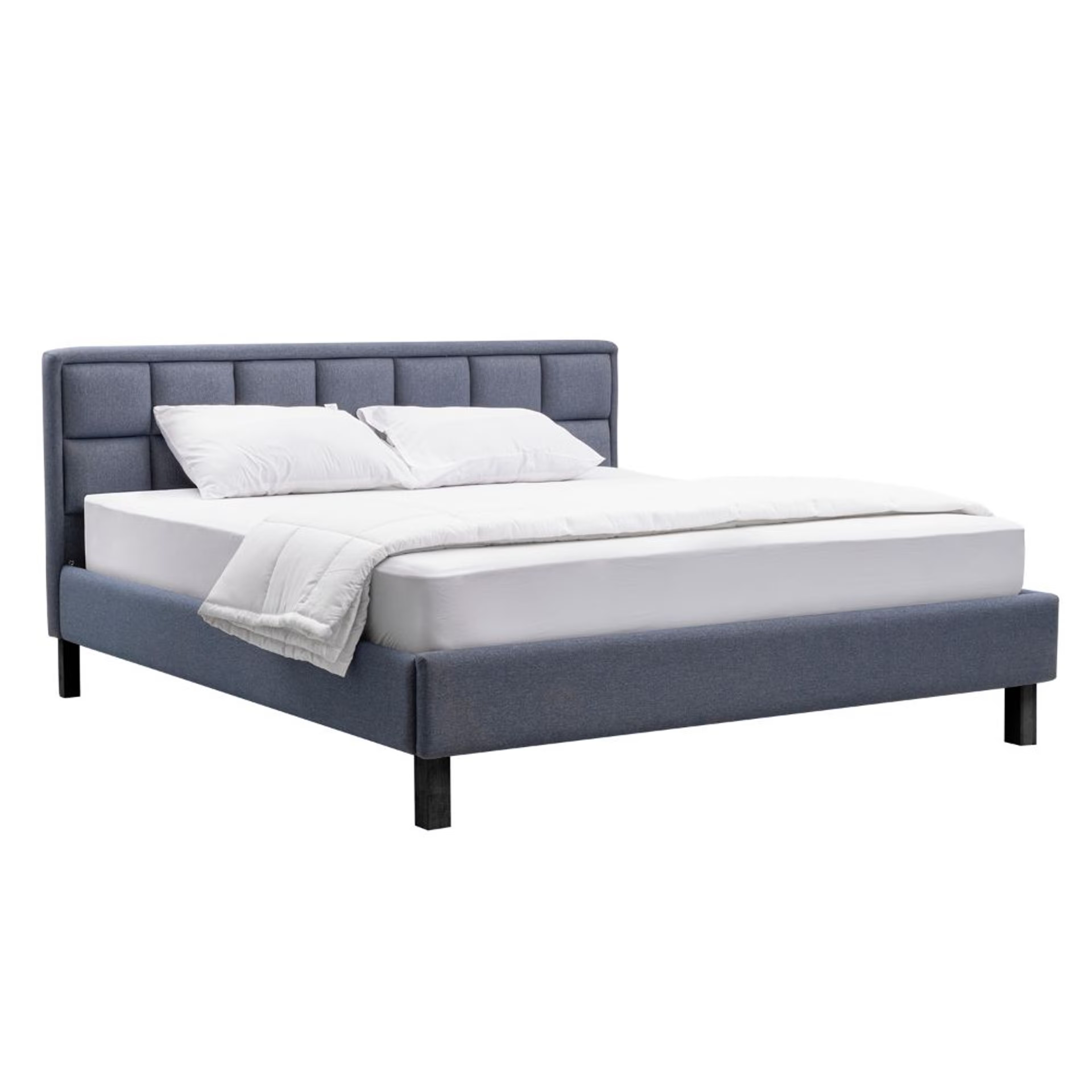 Wakefit Surma King Size Without Storage Upholstered Bed, Omega Blue King - 78" x 72\