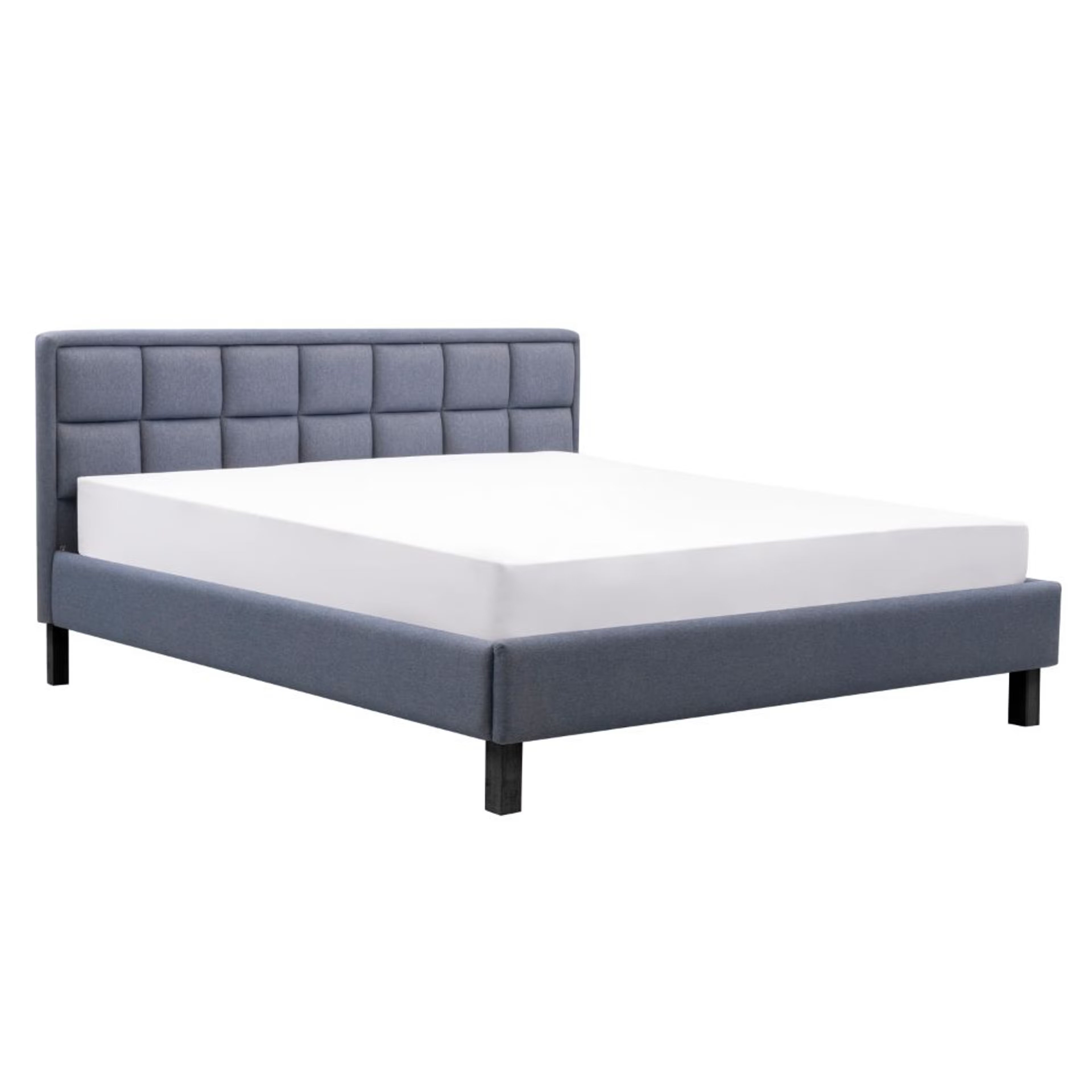 Wakefit Surma King Size Without Storage Upholstered Bed, Omega Blue King - 78" x 72\
