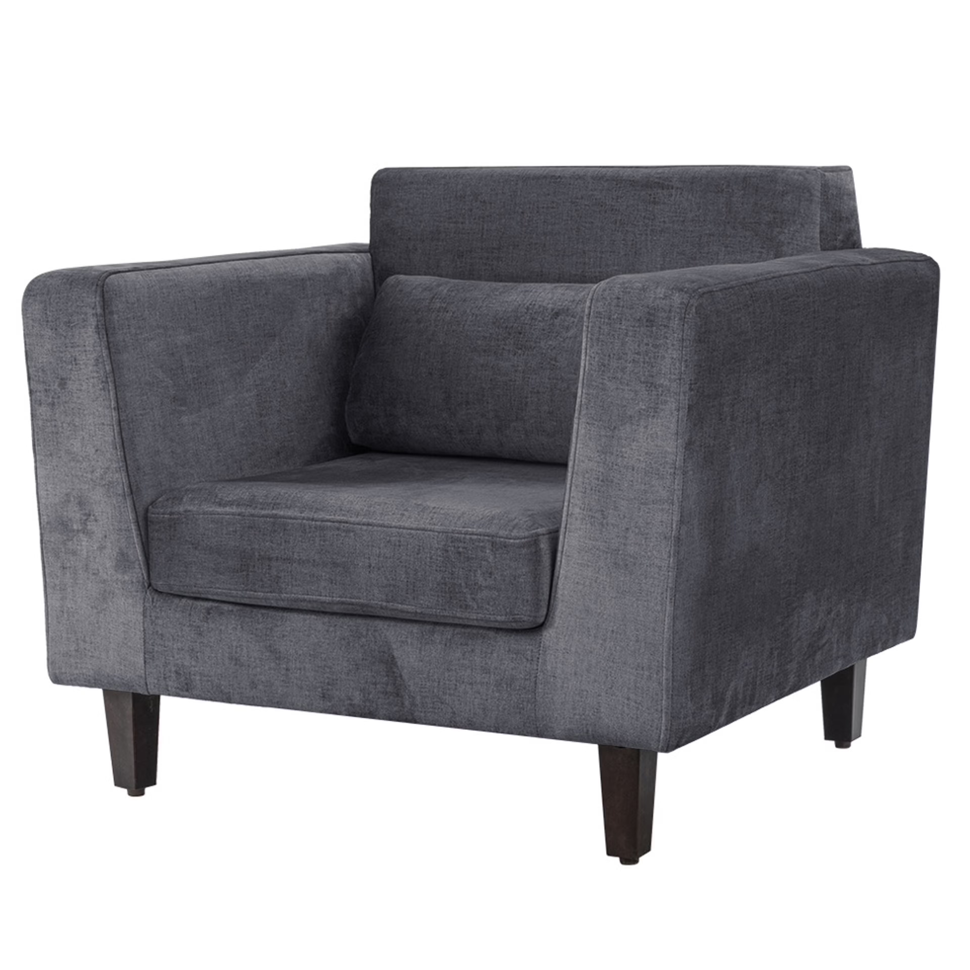 Home 42 SnoozePro Plus Sofa - Single Seater Reflection Charcoal Grey Regular, 1 Seater, Charcoal Grey