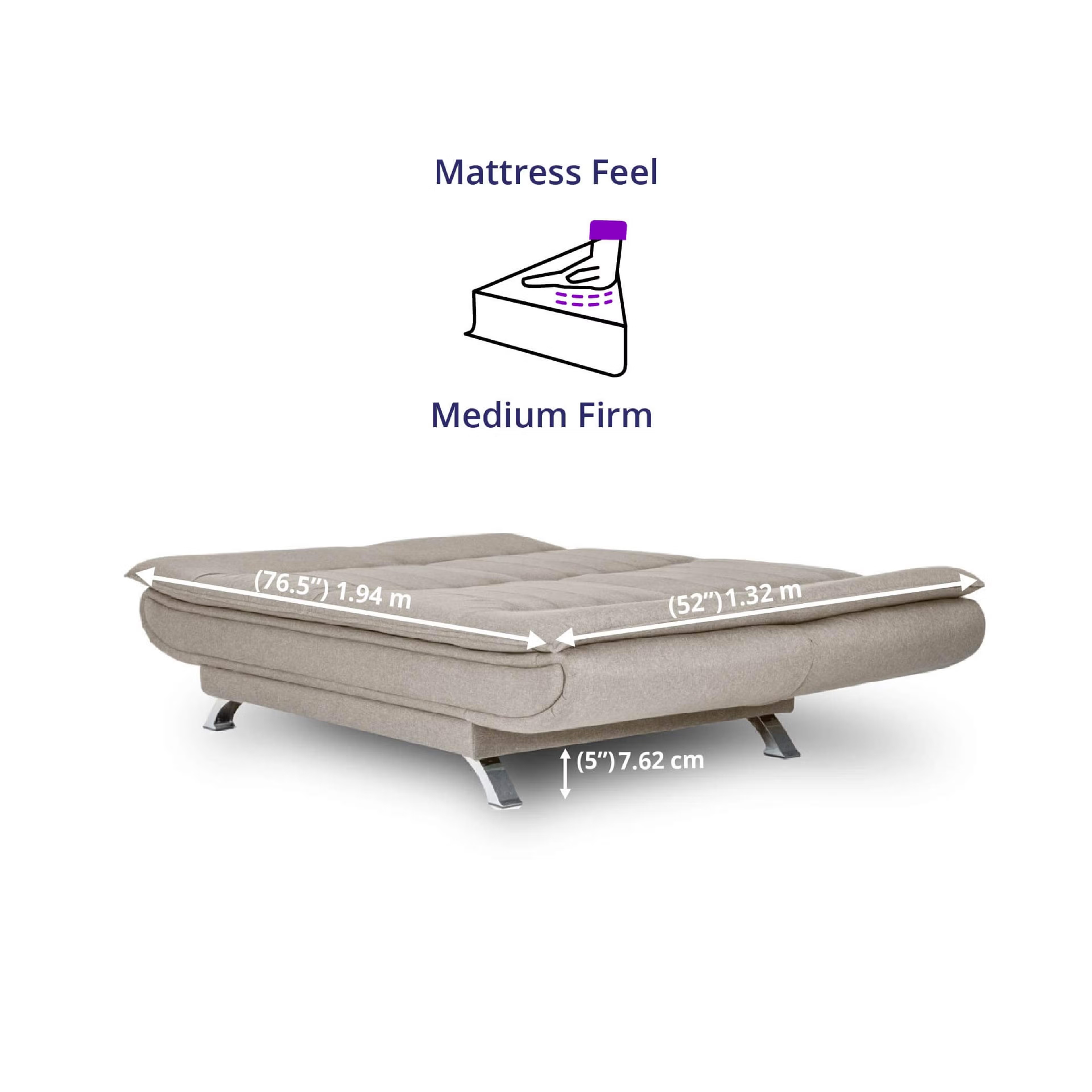 Wakefit Amoeba Sofa cum Bed Three Seater, Omega Pearl 8 Wakefit Amoeba Sofa cum Bed Three Seater, Omega Pearl