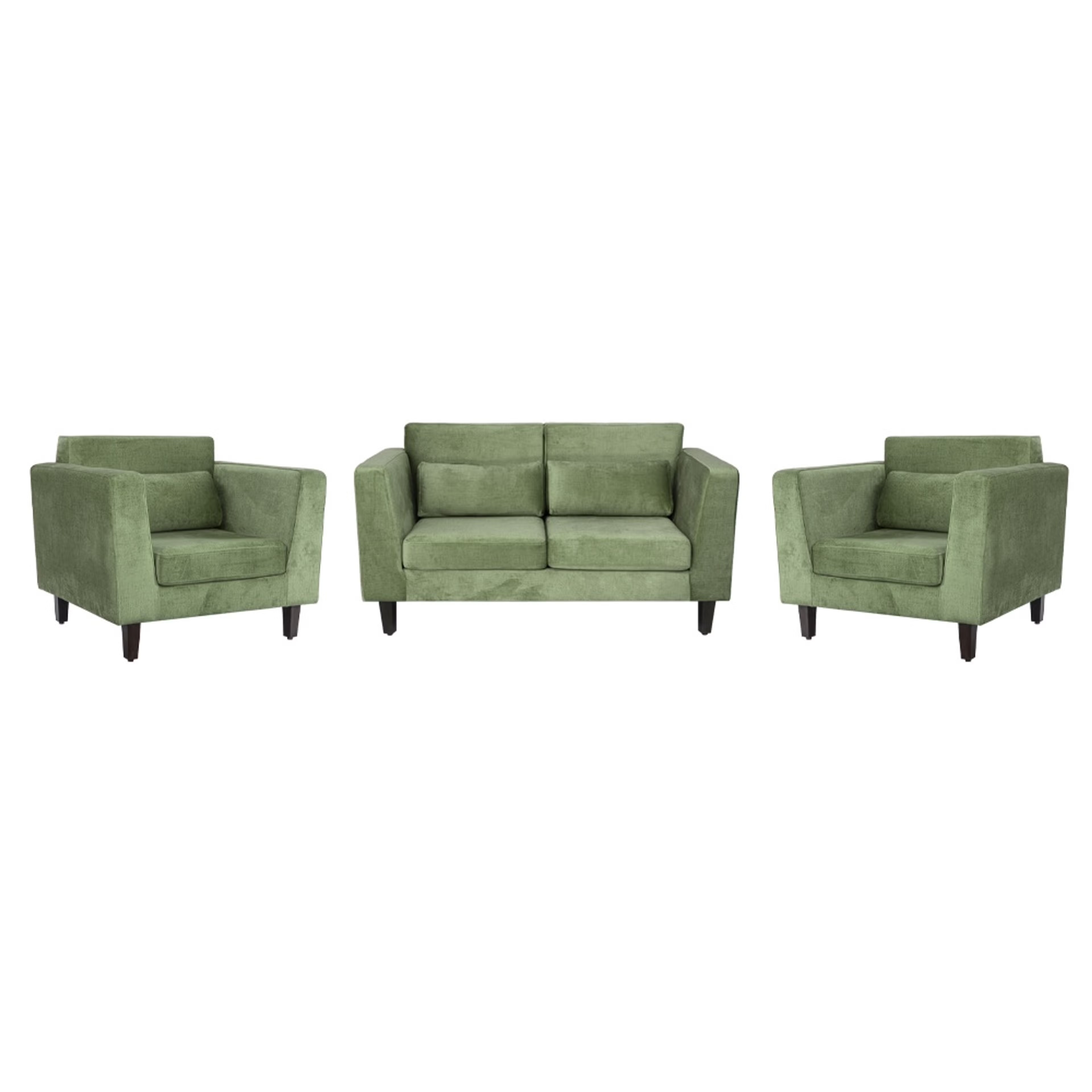 SnoozePro Plus Sofa Set - (2+1+1) Reflection Green Regular, 2 Seater + 1 Seater + 1 Seater, Green