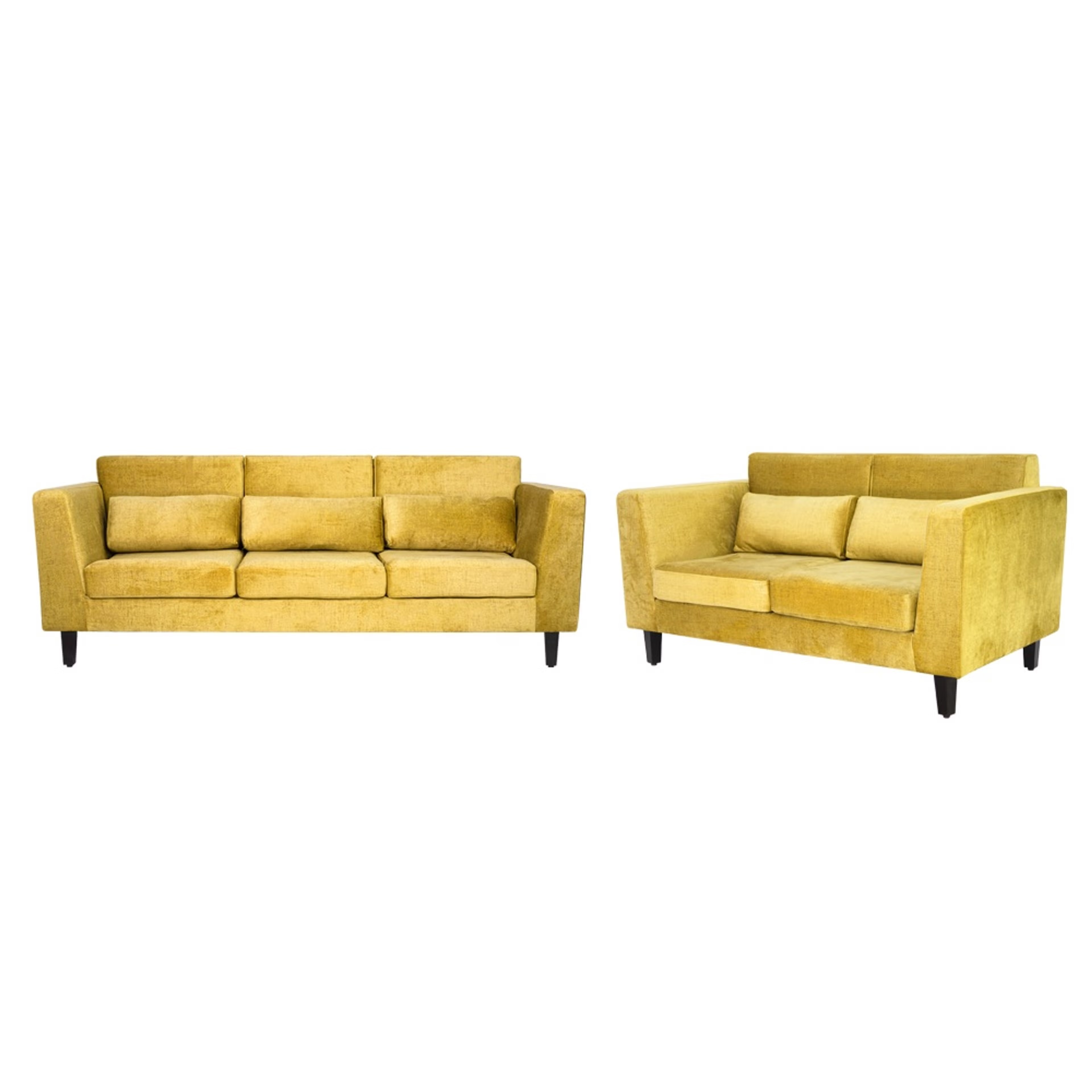 SnoozePro Plus Sofa Set - (3+2) Reflection Yellow Regular, 3 Seater + 2 Seater, Yellow