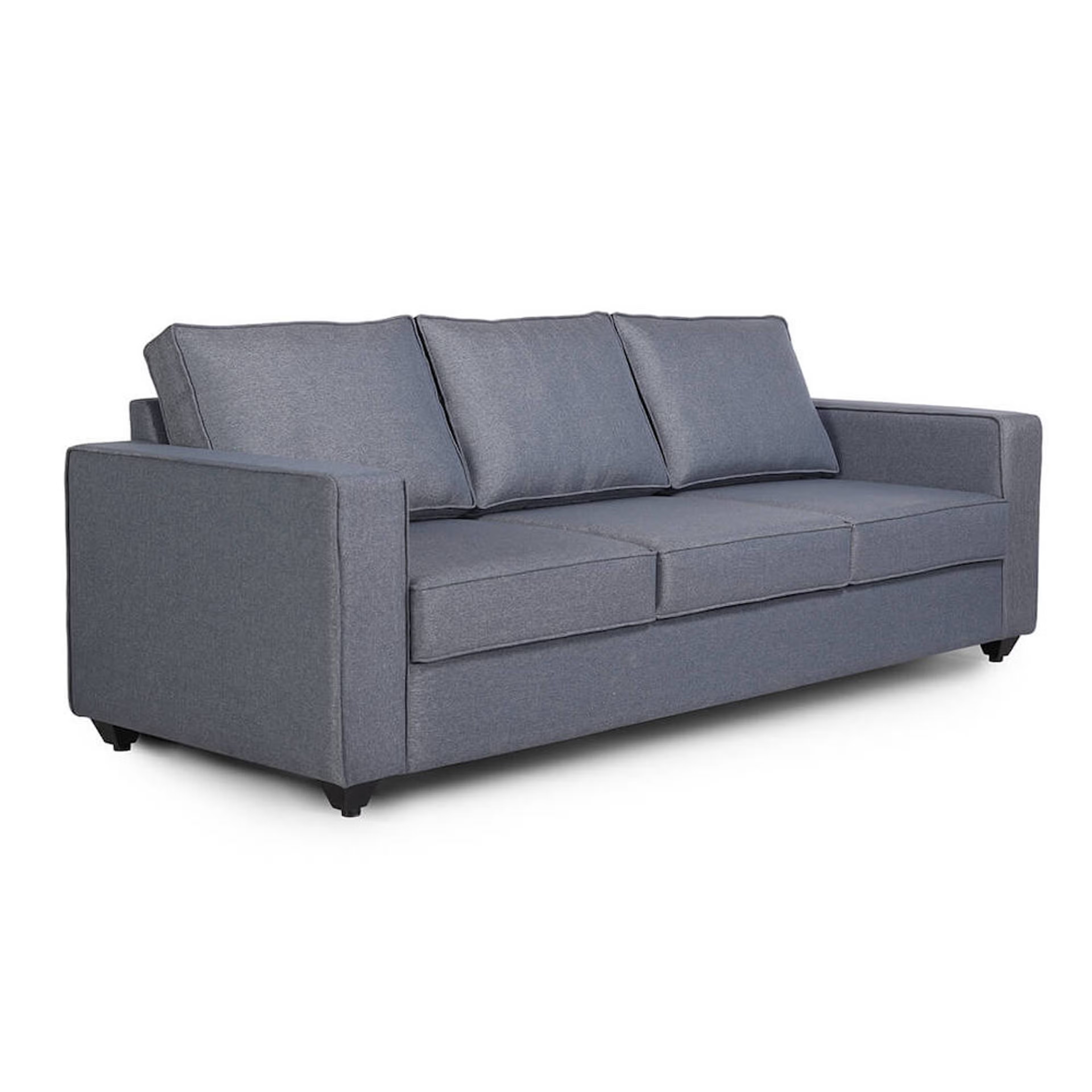 Home 36 Wakefit Napper Sofa - Three Seater Regular, Without Storage, 3, Omega Blue