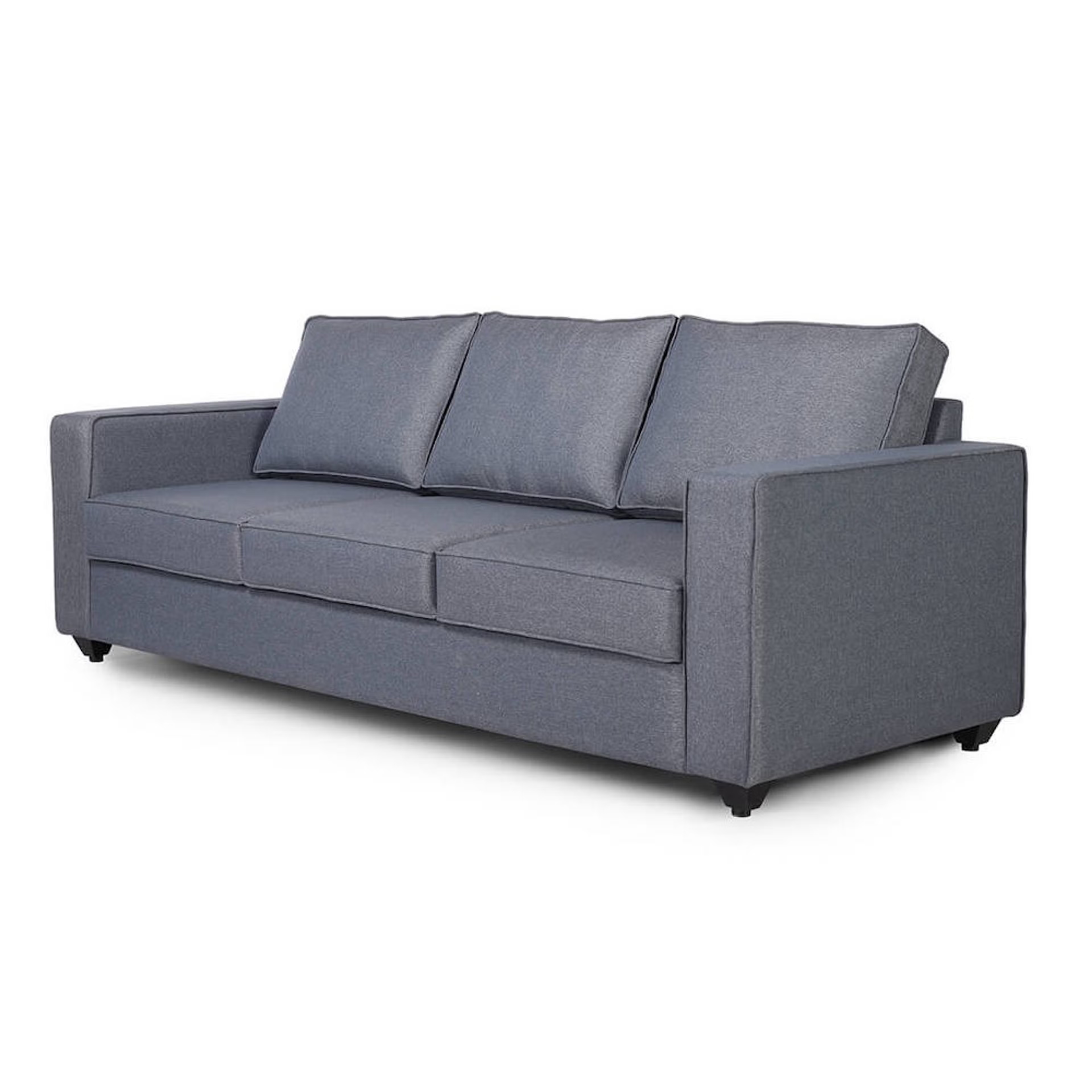 Home 37 Wakefit Napper Sofa - Three Seater Regular, Without Storage, 3, Omega Blue
