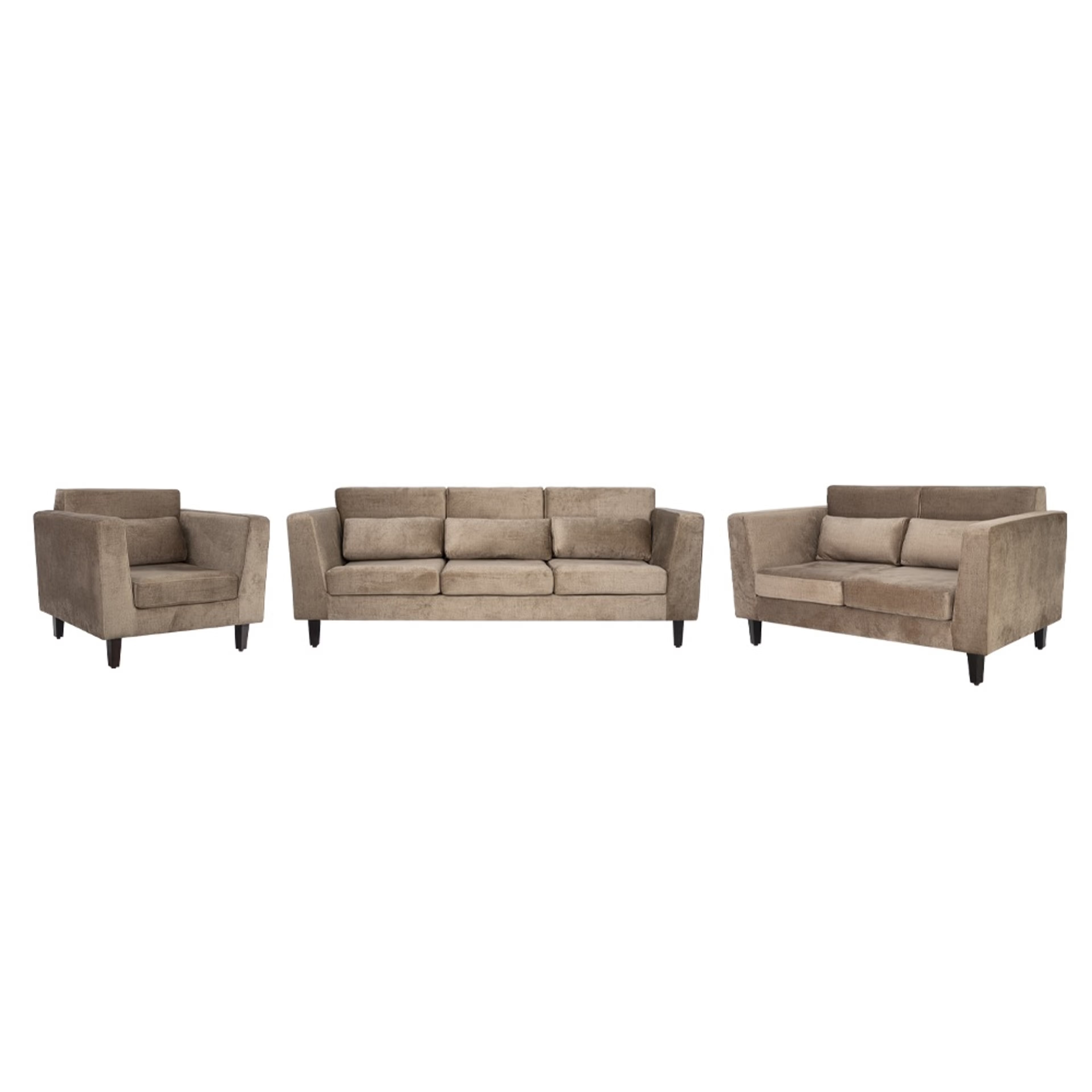 SnoozePro Plus Sofa Set - (3+2+1) Reflection Mocha Brown Regular, 3 Seater + 2 Seater + 1 Seater, Mocha Brown