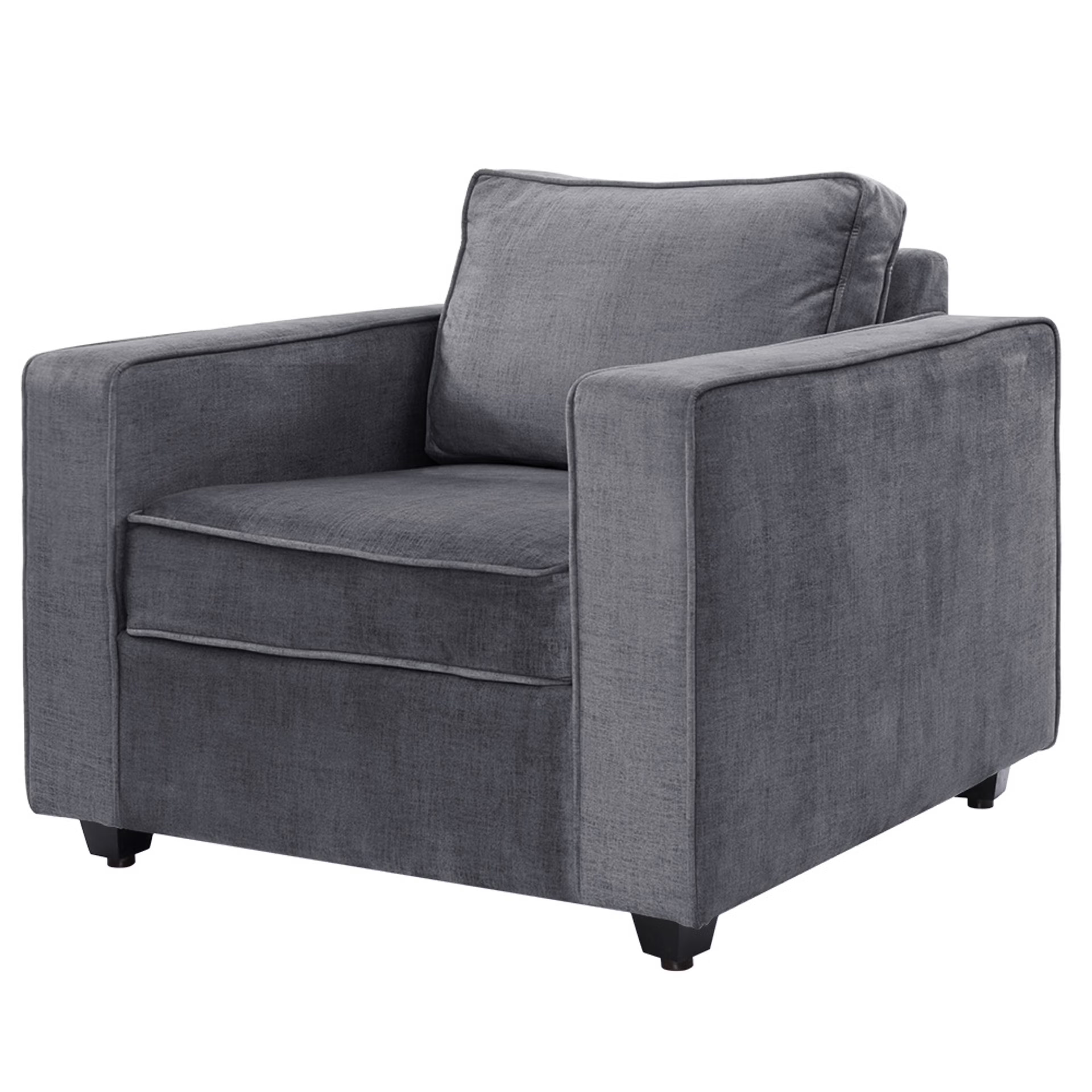 Home 32 Napper Plus Sofa - Single Seater Reflection Charcoal Grey Regular, Single Seater, Charcoal Grey