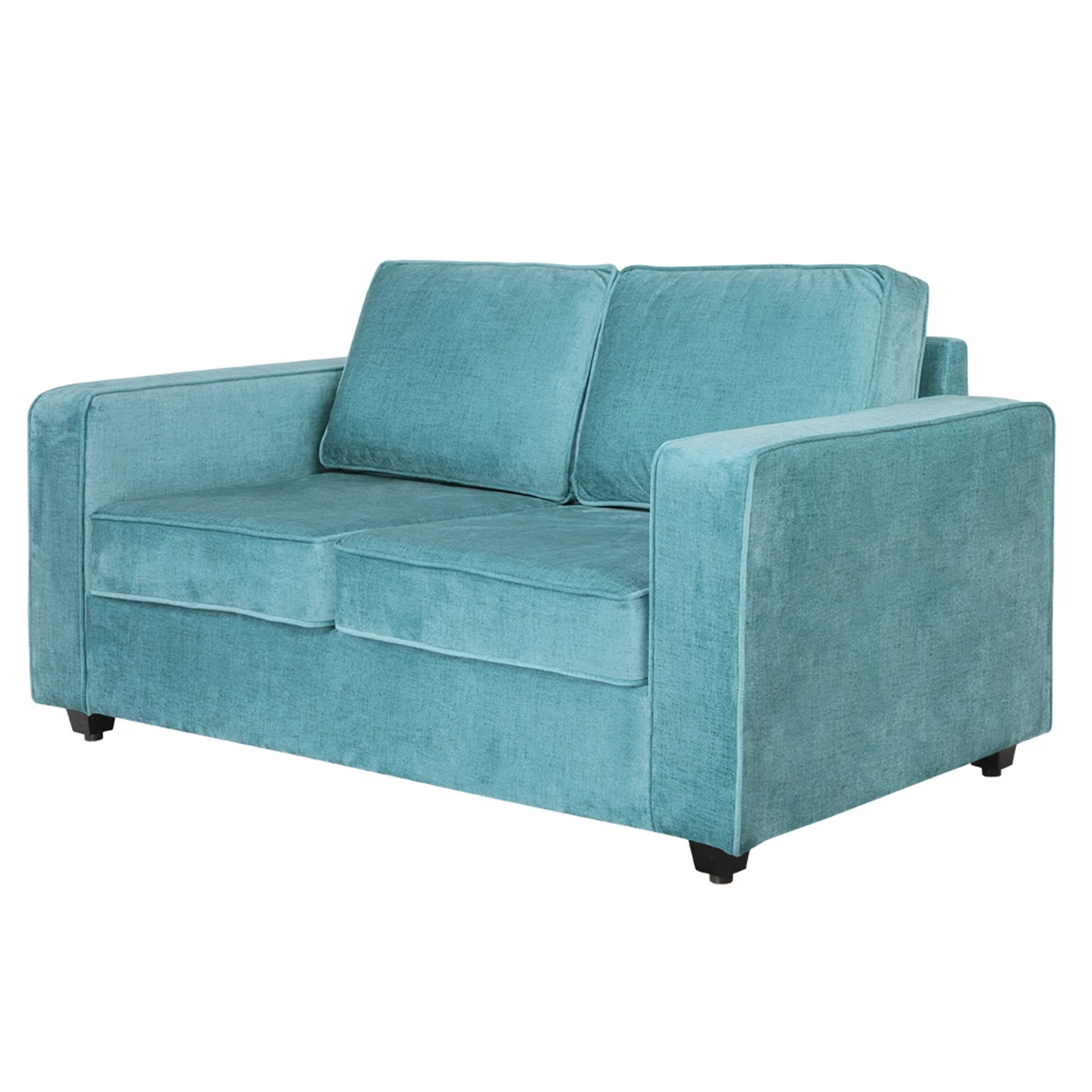 Home 35 Napper Plus Sofa - Two Seater Reflection Aqua Blue Regular, Two Seater, Aqua Blue