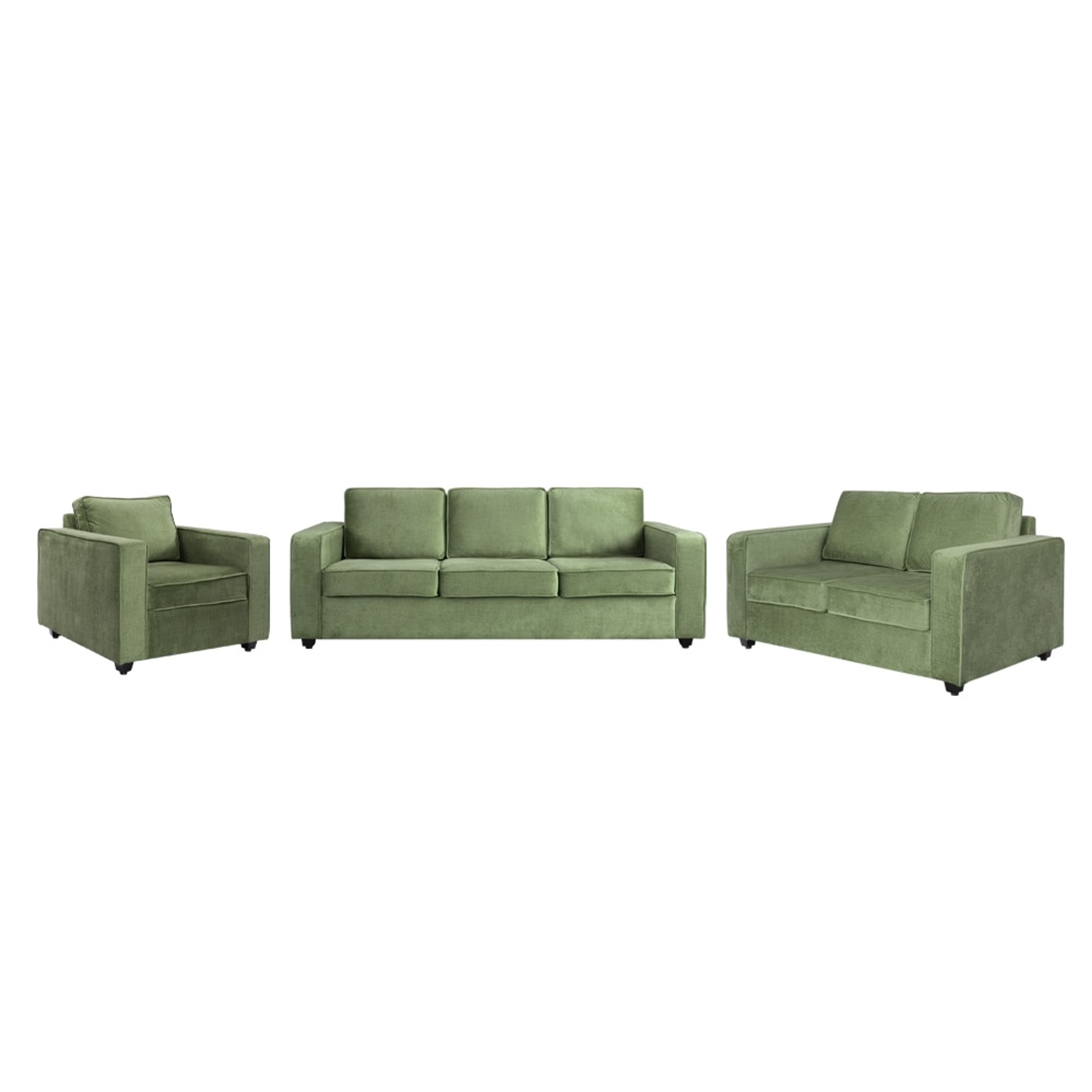 Napper Plus Sofa Set - (3+2+1) Reflection Green Regular, Set (3+2+1), Green