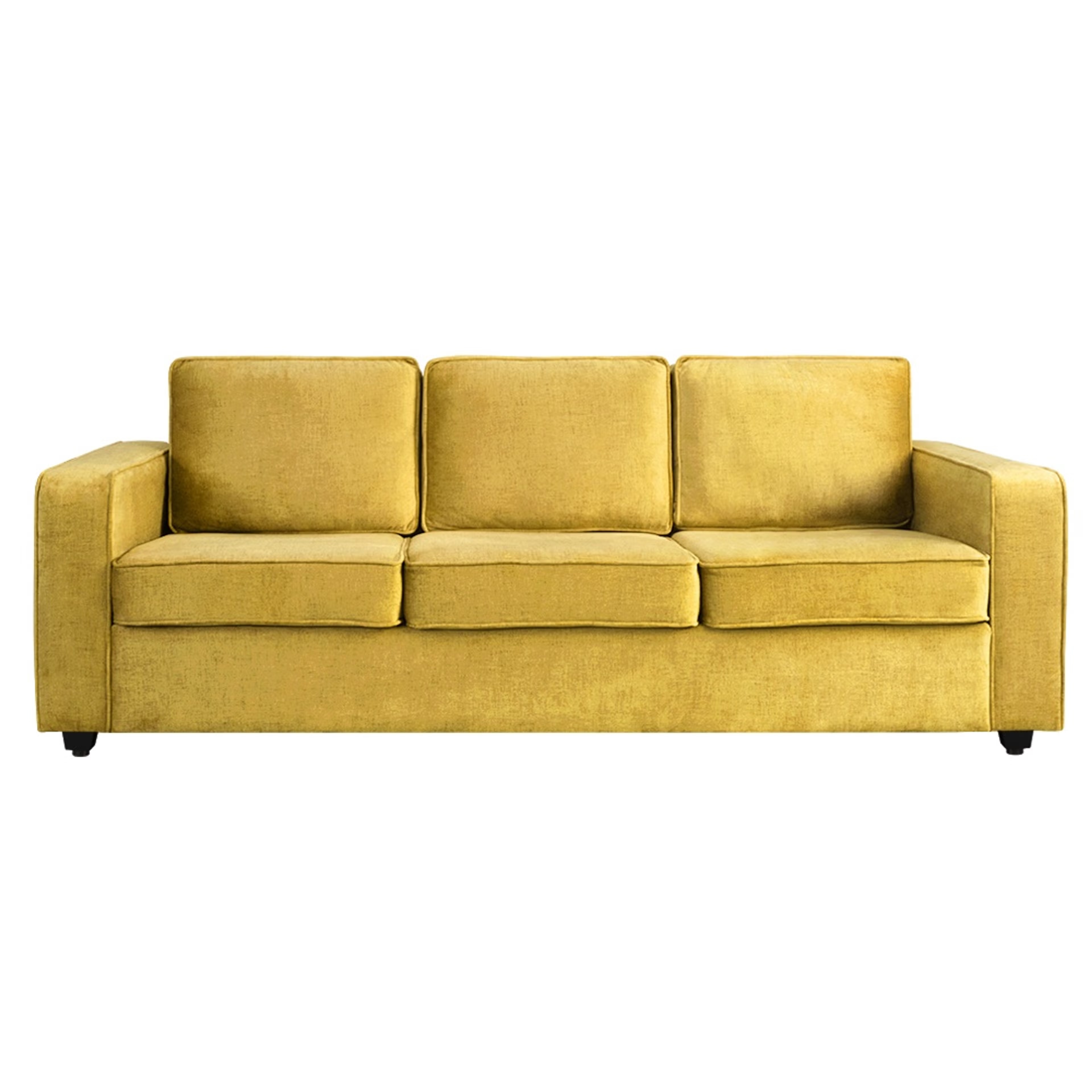 Home 37 Napper Plus Sofa Set - (3+1+1) Reflection Yellow Regular, Set (3+1+1), Yellow