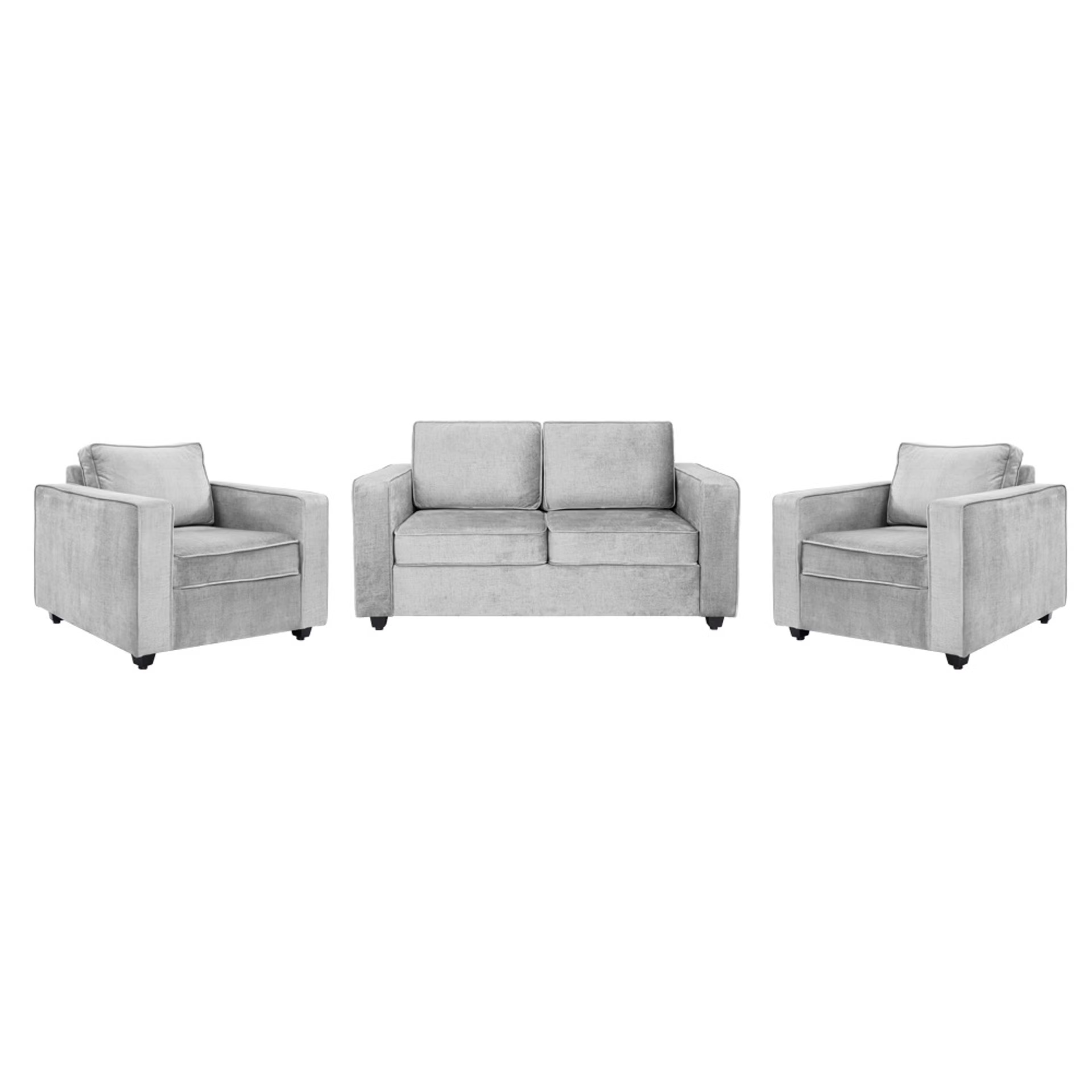 Home 37 Napper Plus Sofa Set - (2+1+1) Reflection White Regular, Set (2+1+1), White