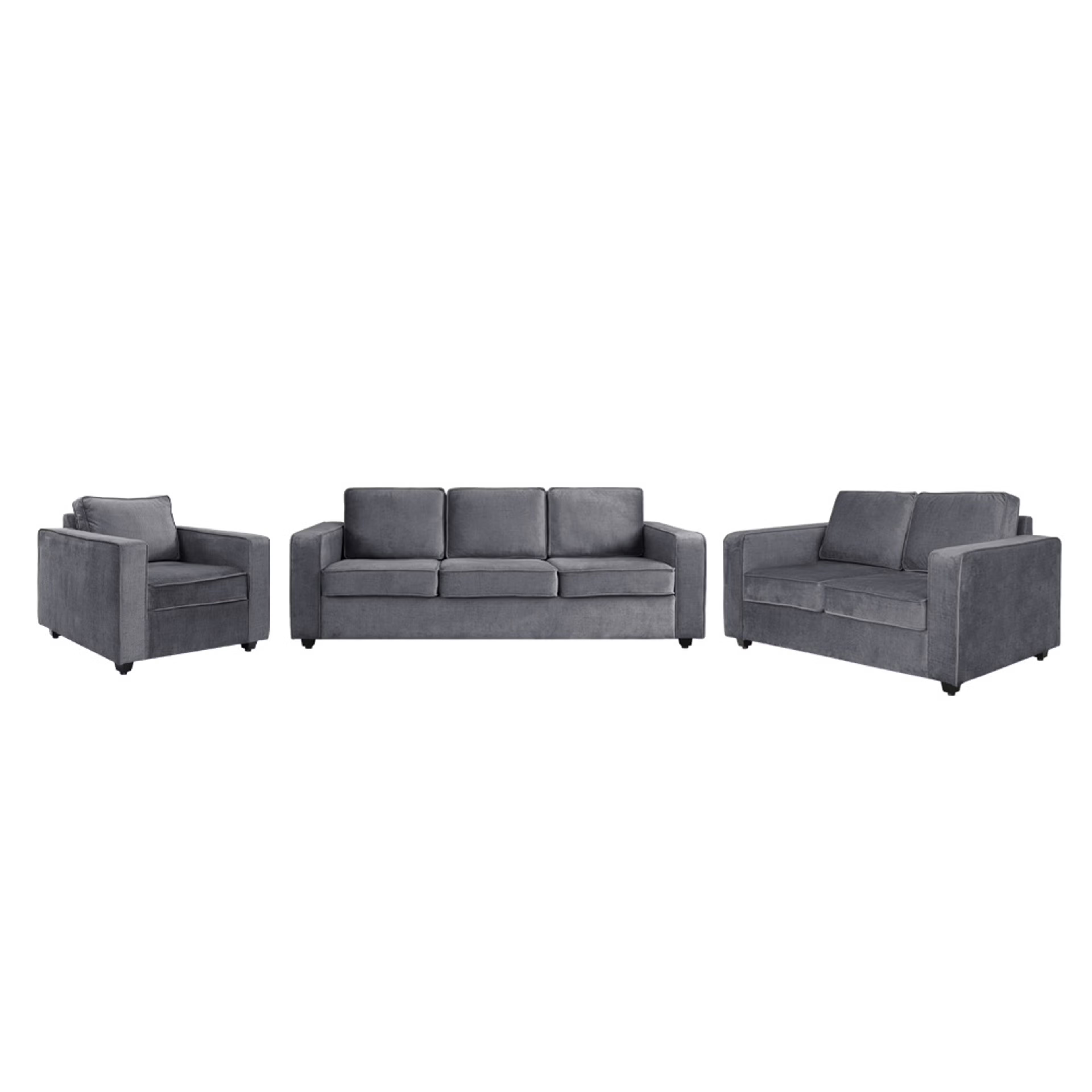 Napper Plus Sofa Set - (3+2+1) Reflection Charcoal Grey Regular, Set (3+2+1), Charcoal Grey