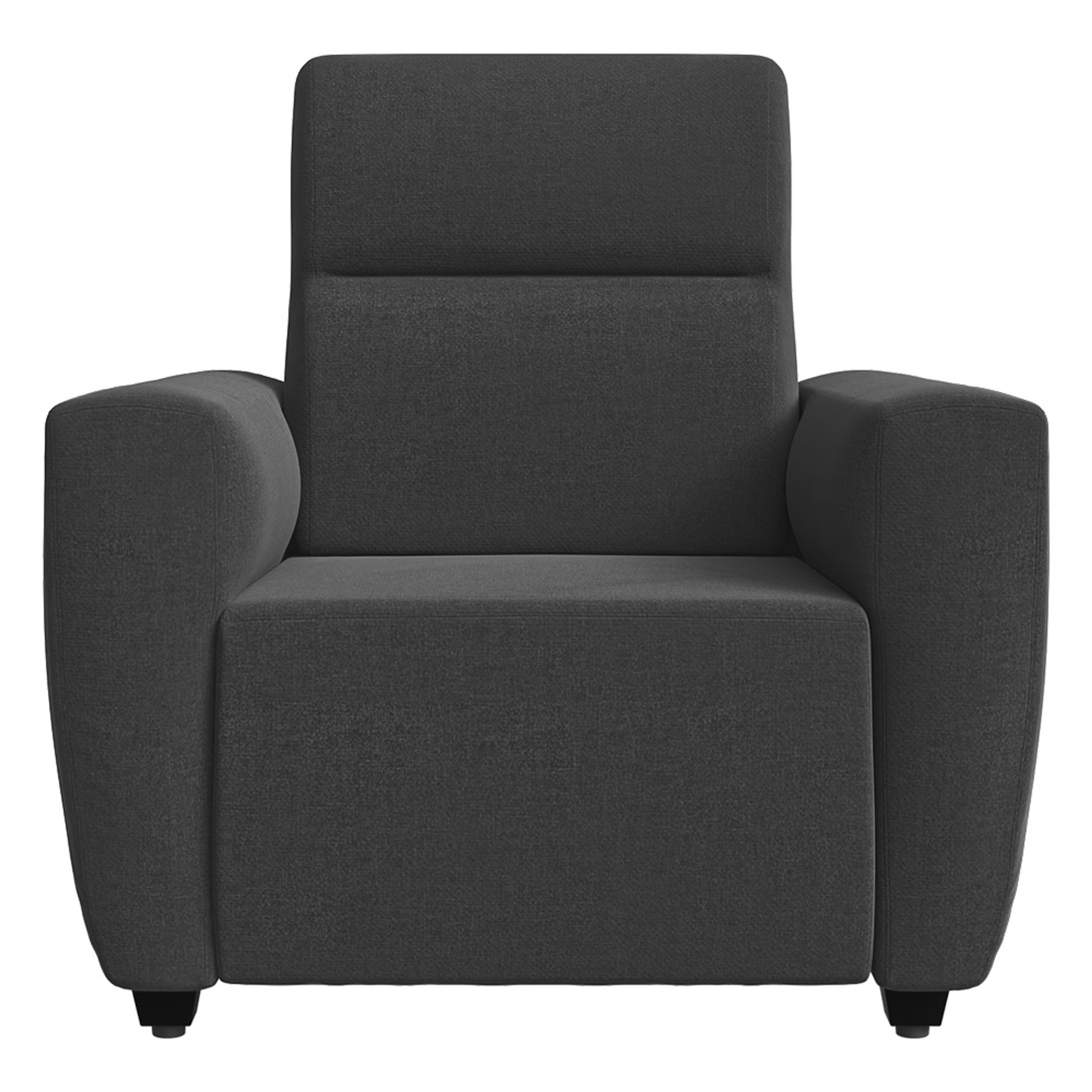 Wakefit Belize Sofa - Single Seater Regular, One Seater, Smoke Grey