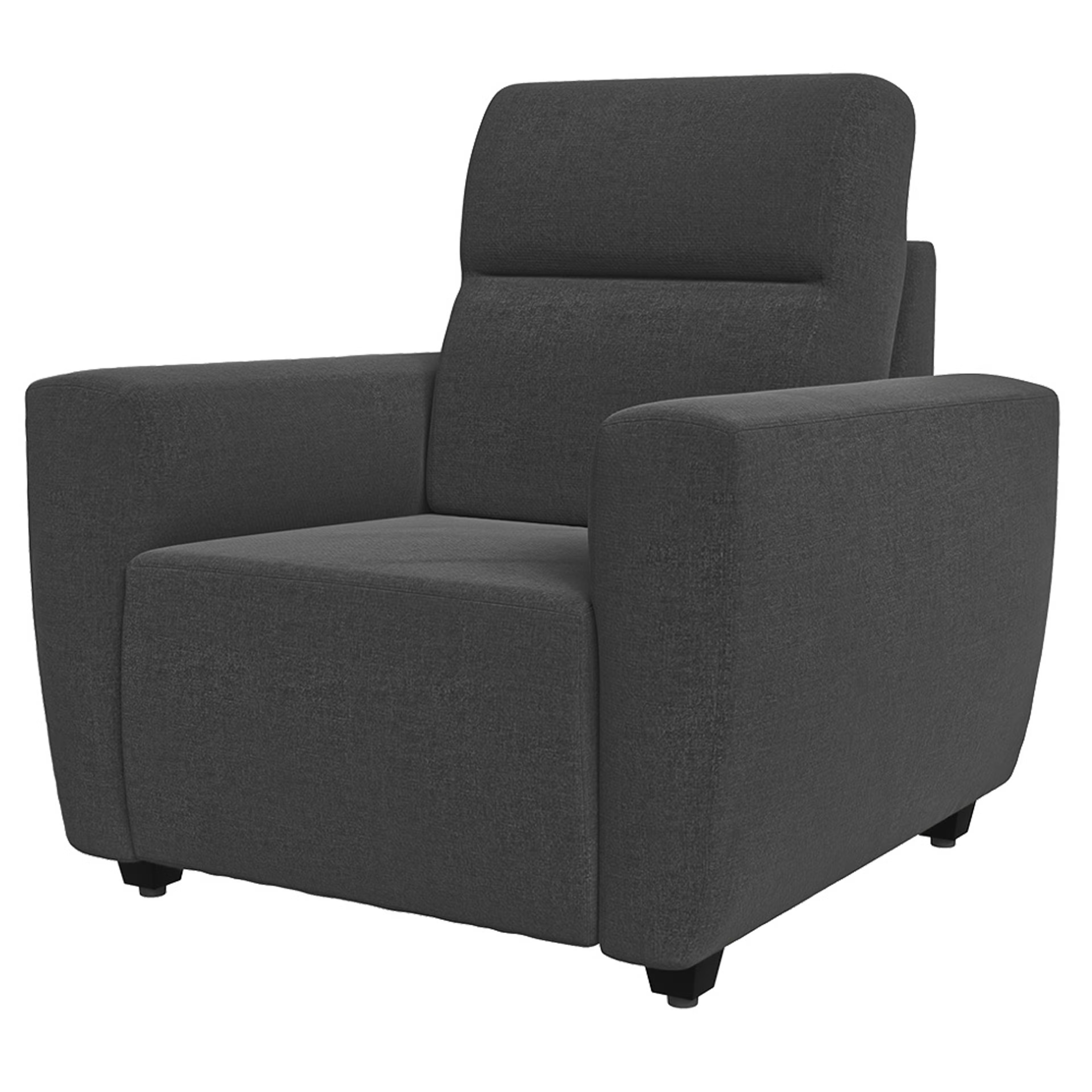 Wakefit Belize Sofa - Single Seater Regular, One Seater, Smoke Grey