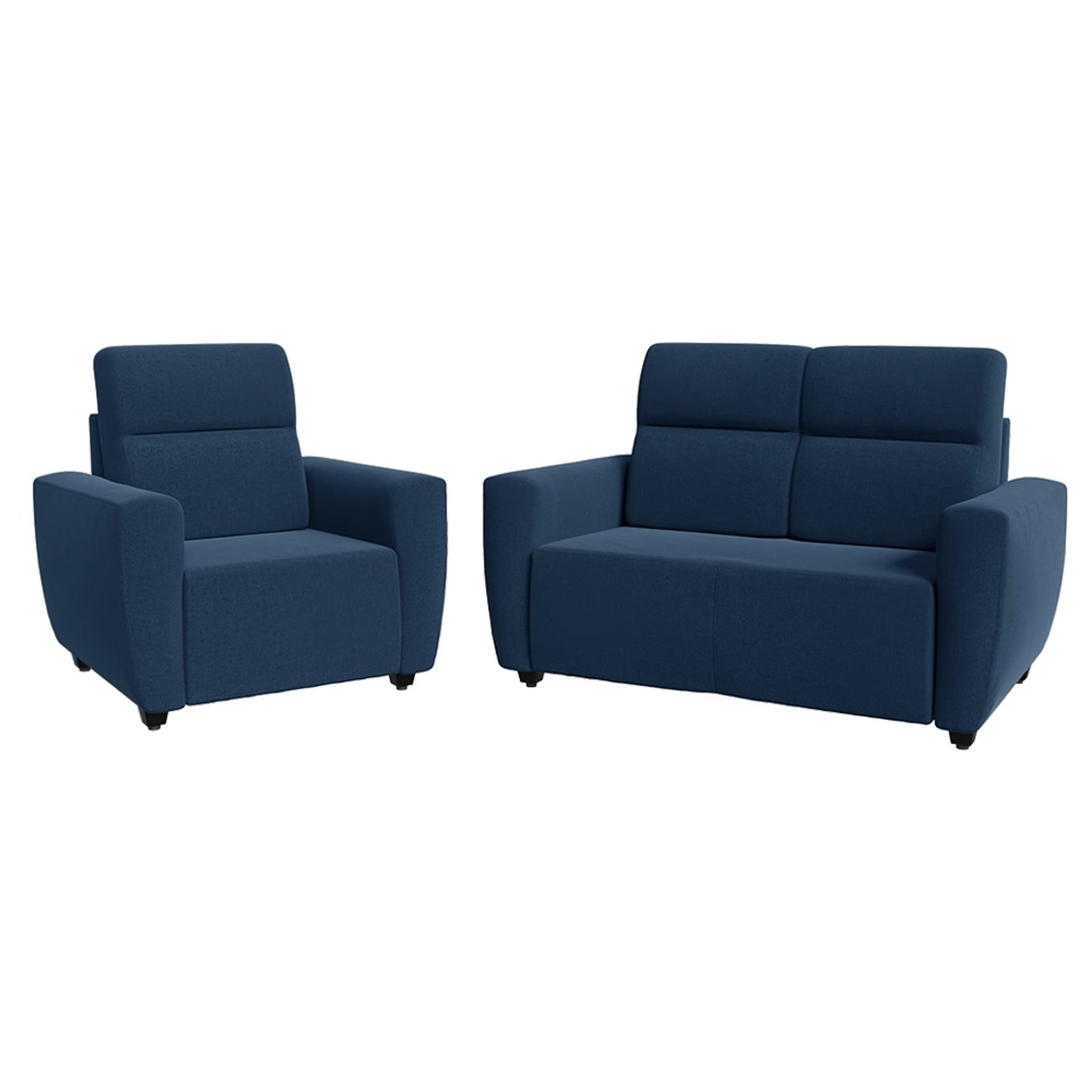 Wakefit Belize Sofa Set (2+1+1) Regular, 2+1+1 Seater, Cobalt Blue
